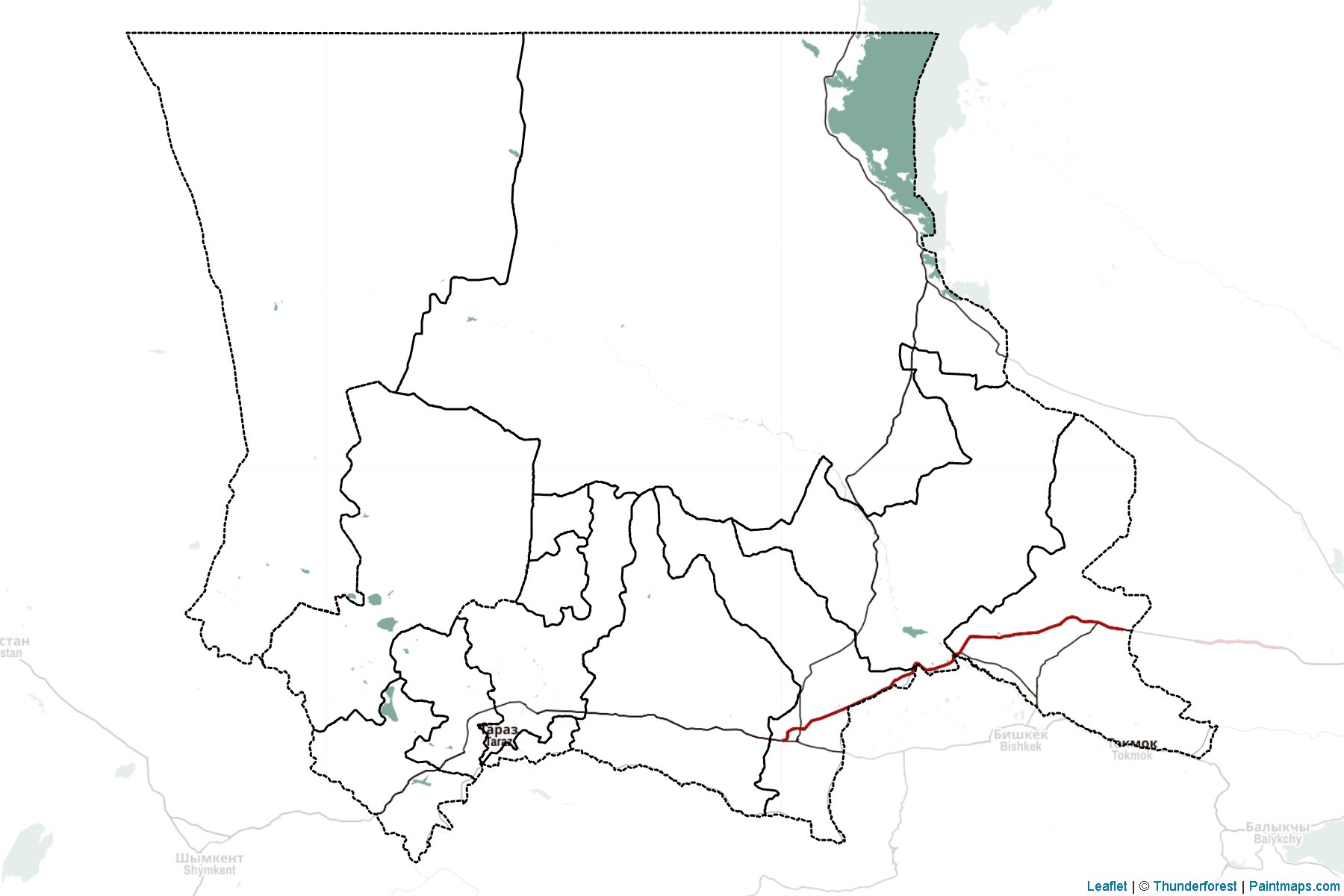 Muestras de recorte de mapas Zhambyl (Kazakhstan)-2