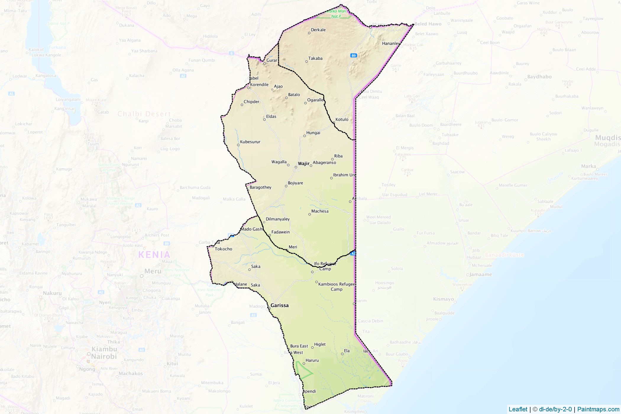 North-Eastern (Kenya) Map Cropping Samples-1