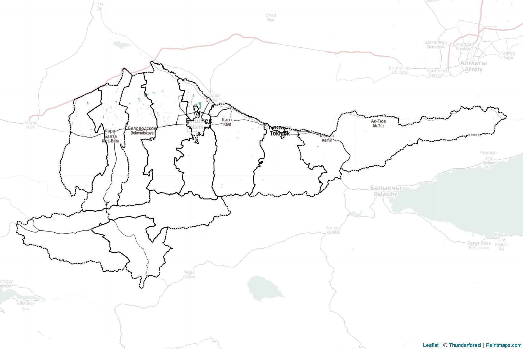 Muestras de recorte de mapas Chuy (Kirguistán)-2