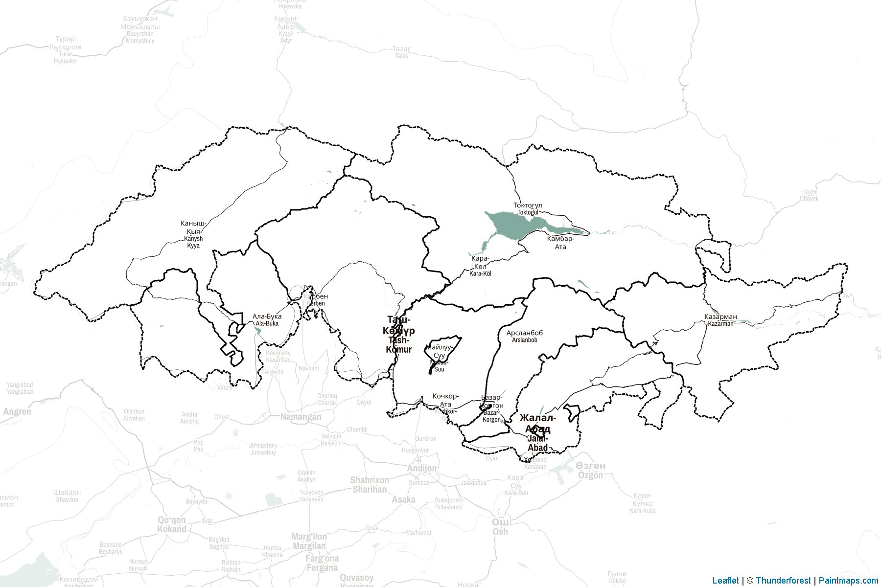 Jalal-Abad (Kyrgyzstan) Map Cropping Samples-2