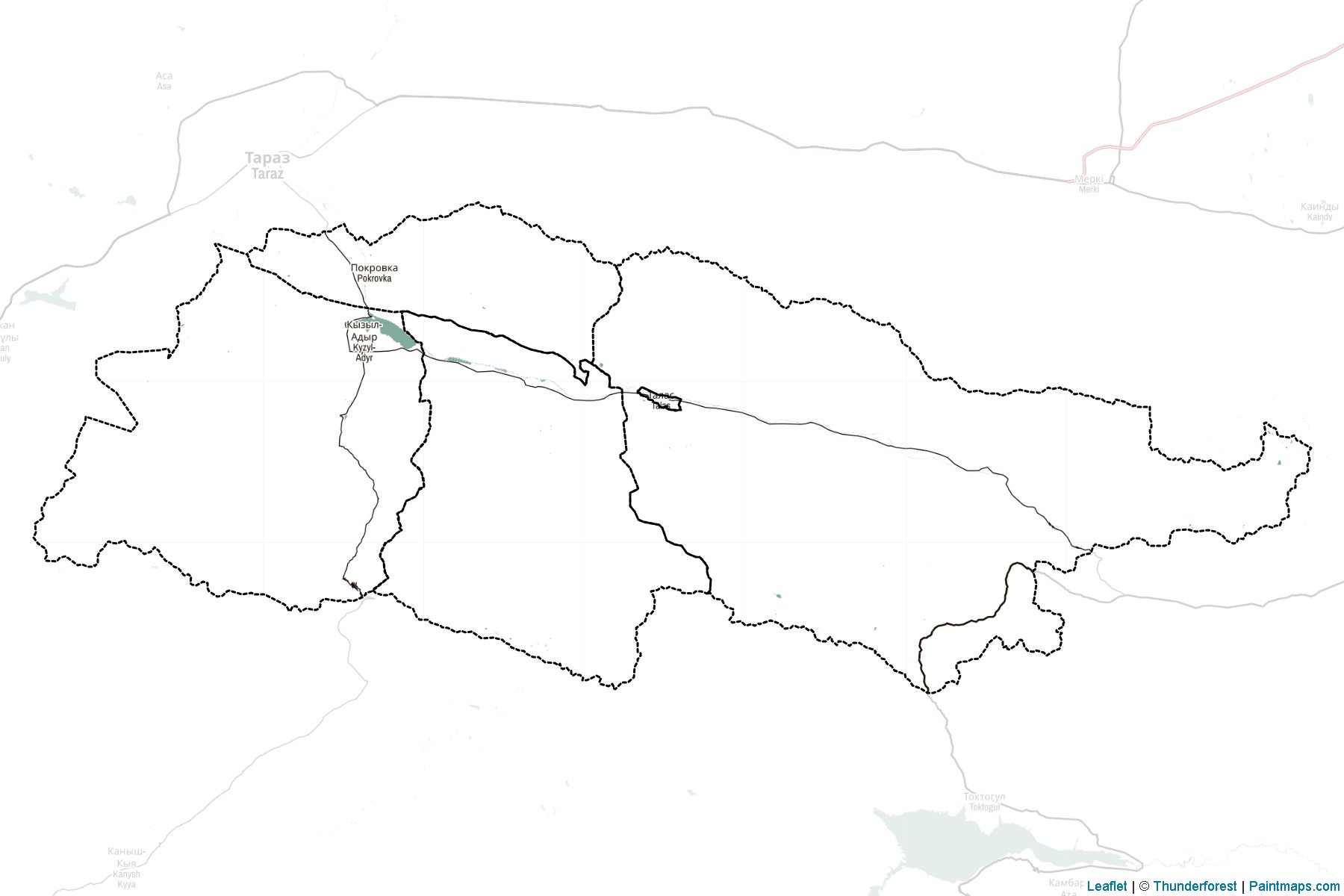 Talas (Kyrgyzstan) Map Cropping Samples-2