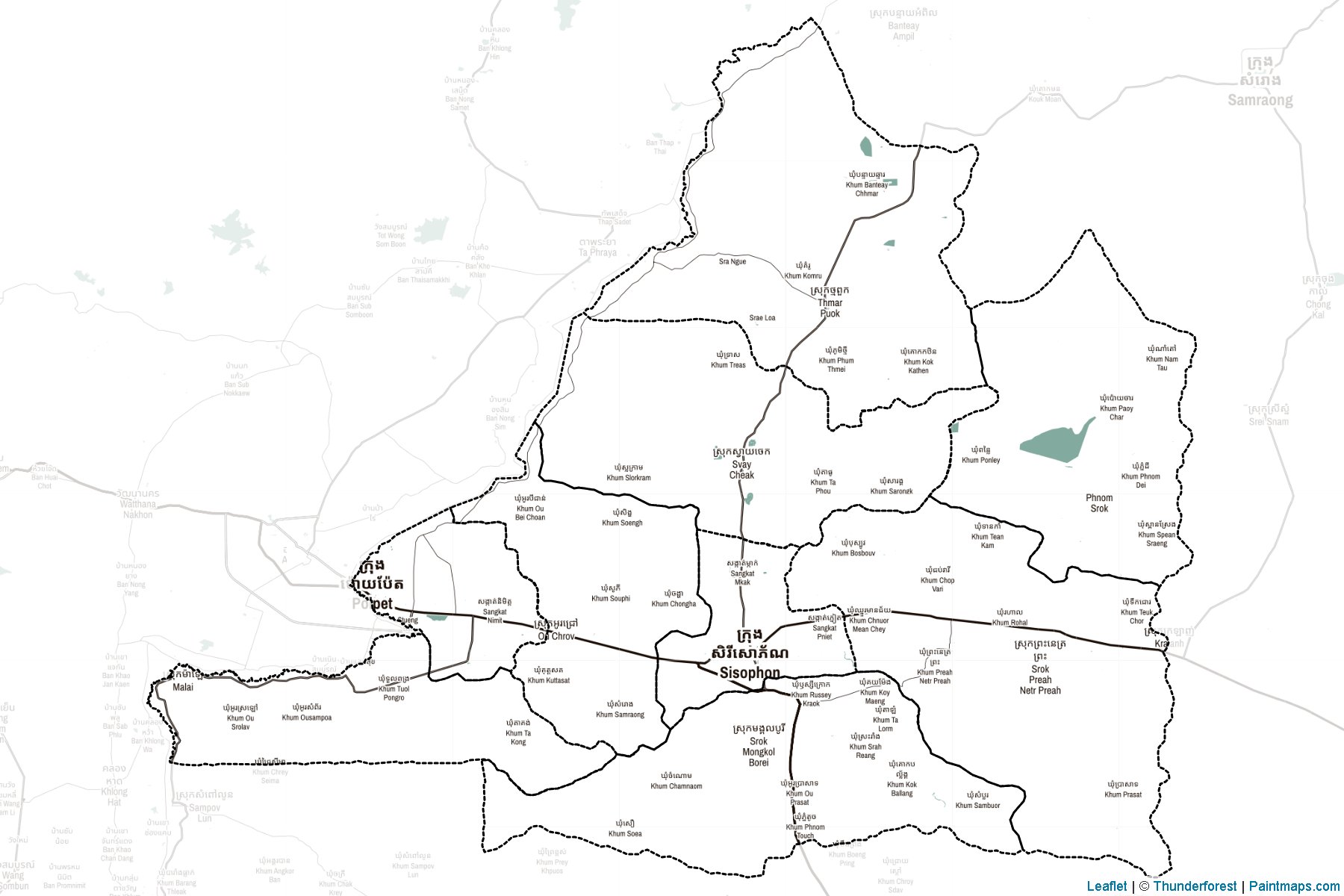 Banteay Mean Cheay (Cambodia) Map Cropping Samples-2