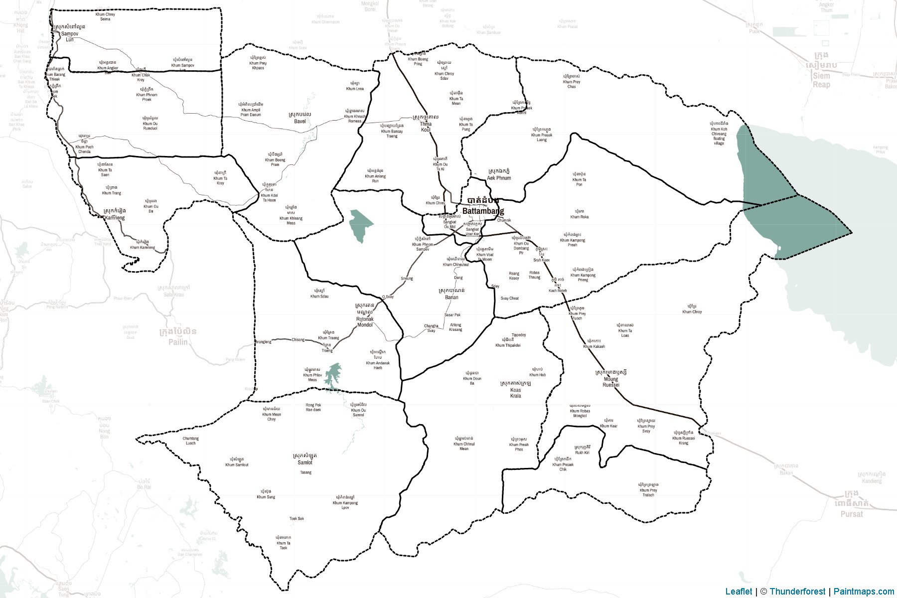 Batdambang (Cambodia) Map Cropping Samples-2