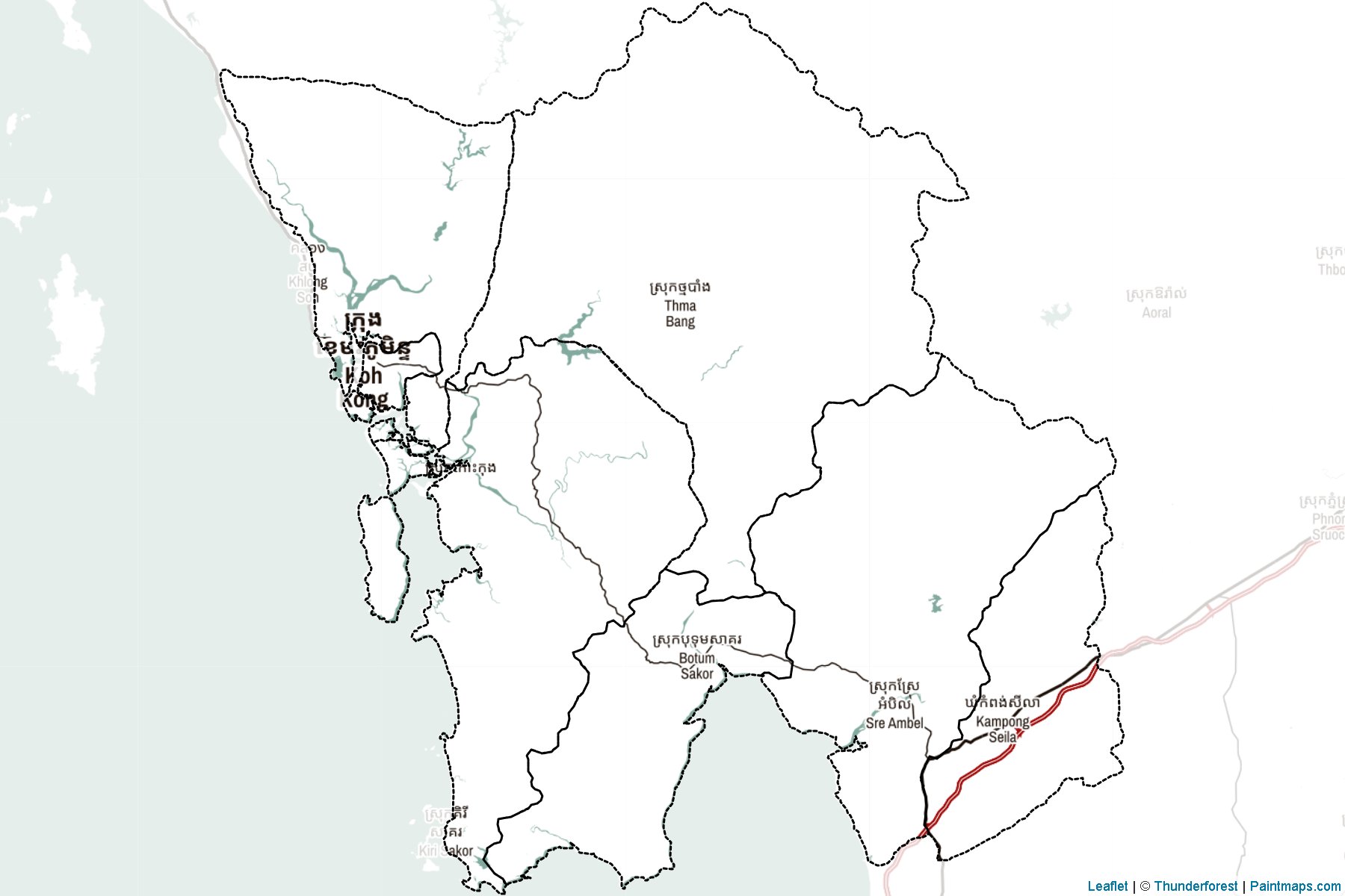 Kaoh Kong (Cambodia) Map Cropping Samples-2