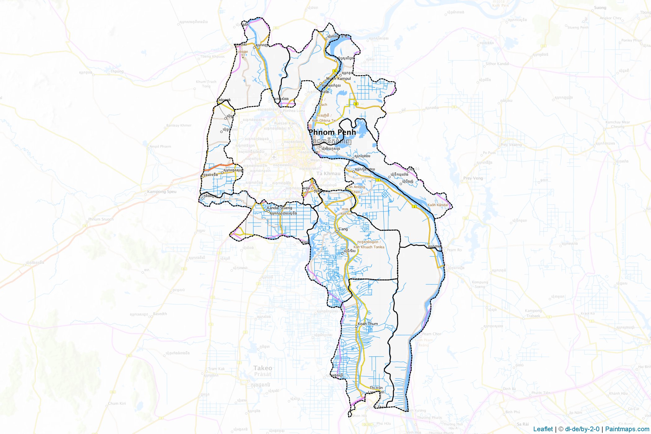 Muestras de recorte de mapas Kândal (Camboya)-1