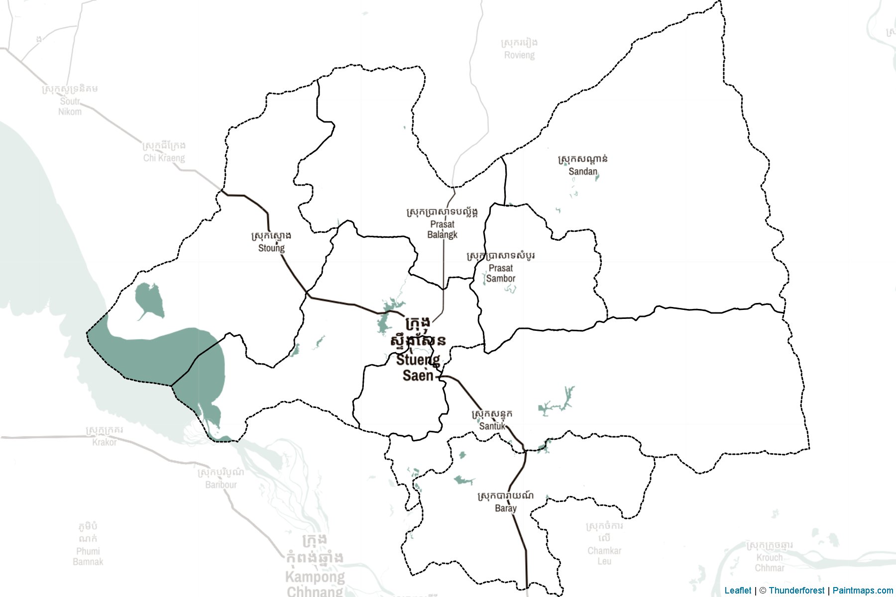 Muestras de recorte de mapas Kâmpóng Thum (Camboya)-2