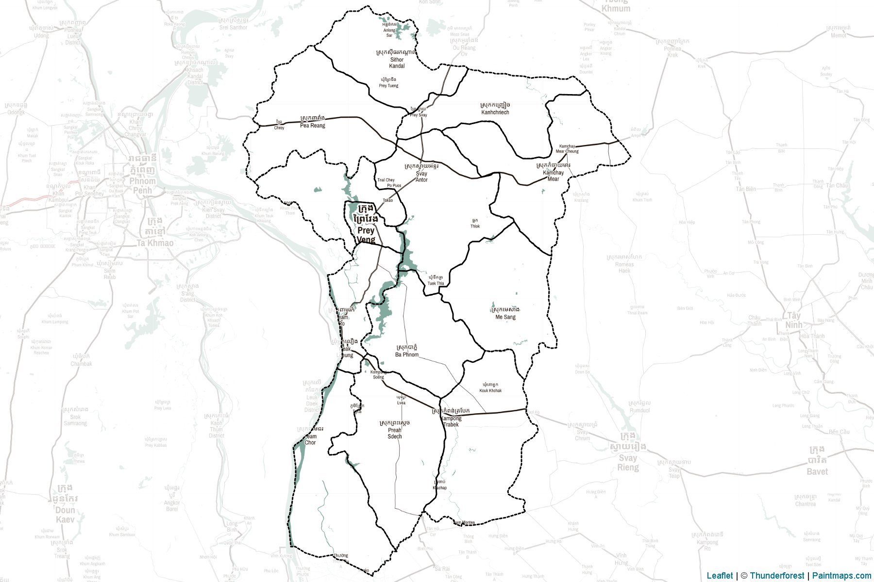 Prey Veng (Cambodia) Map Cropping Samples-2