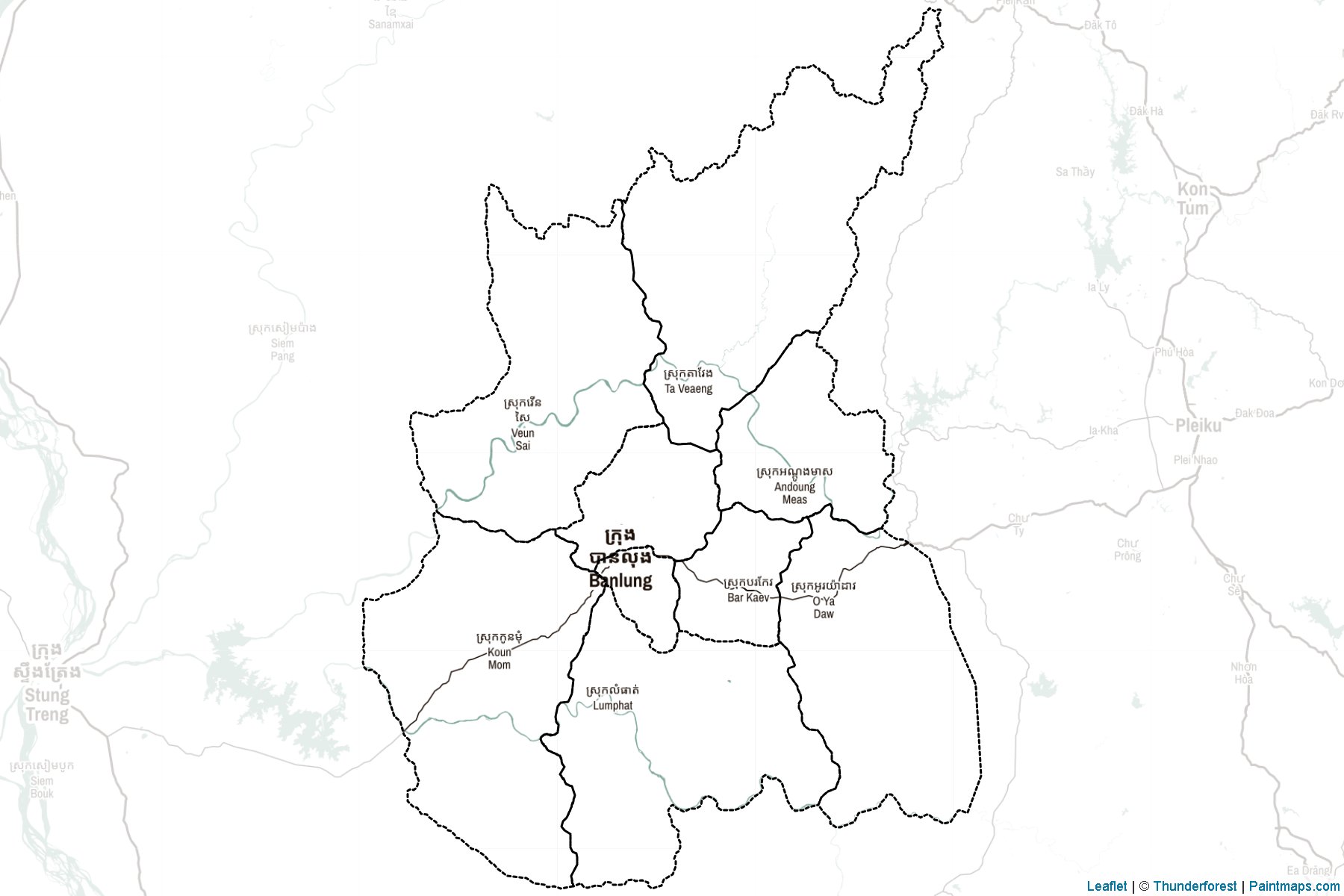 Muestras de recorte de mapas Rôtânôkiri (Camboya)-2