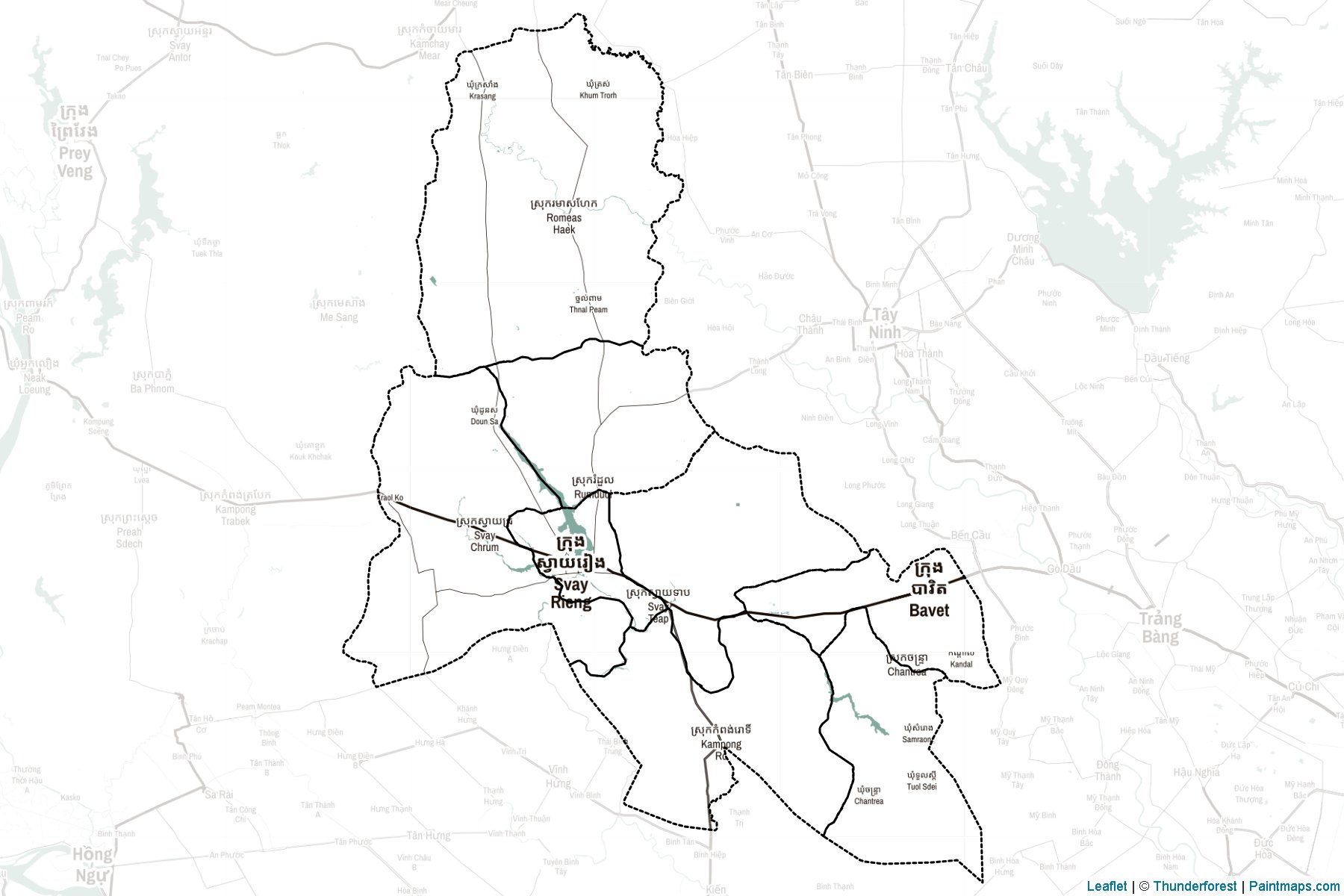 Svay Rieng (Cambodia) Map Cropping Samples-2