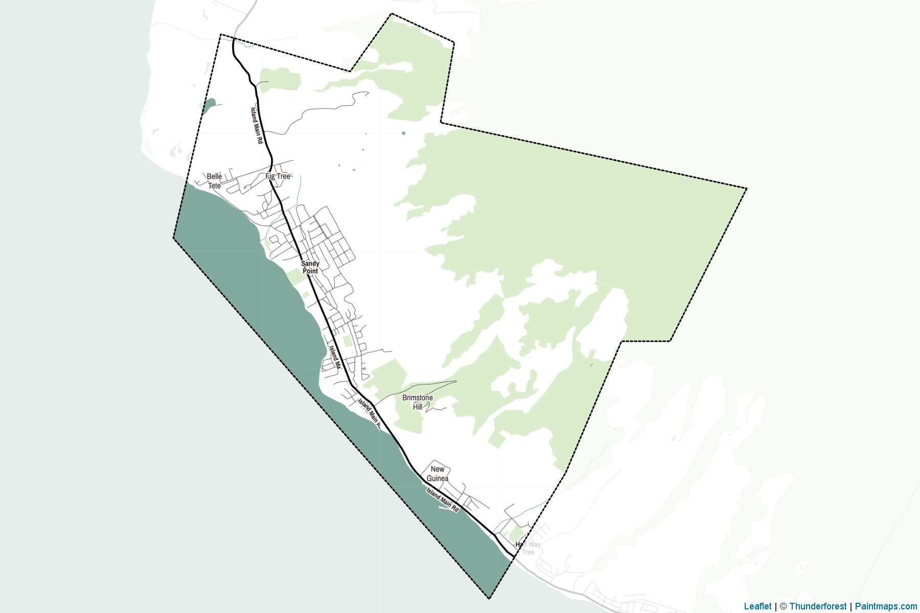 Saint Anne Sandy Point (Saint Kitts and Nevis) Map Cropping Samples-2