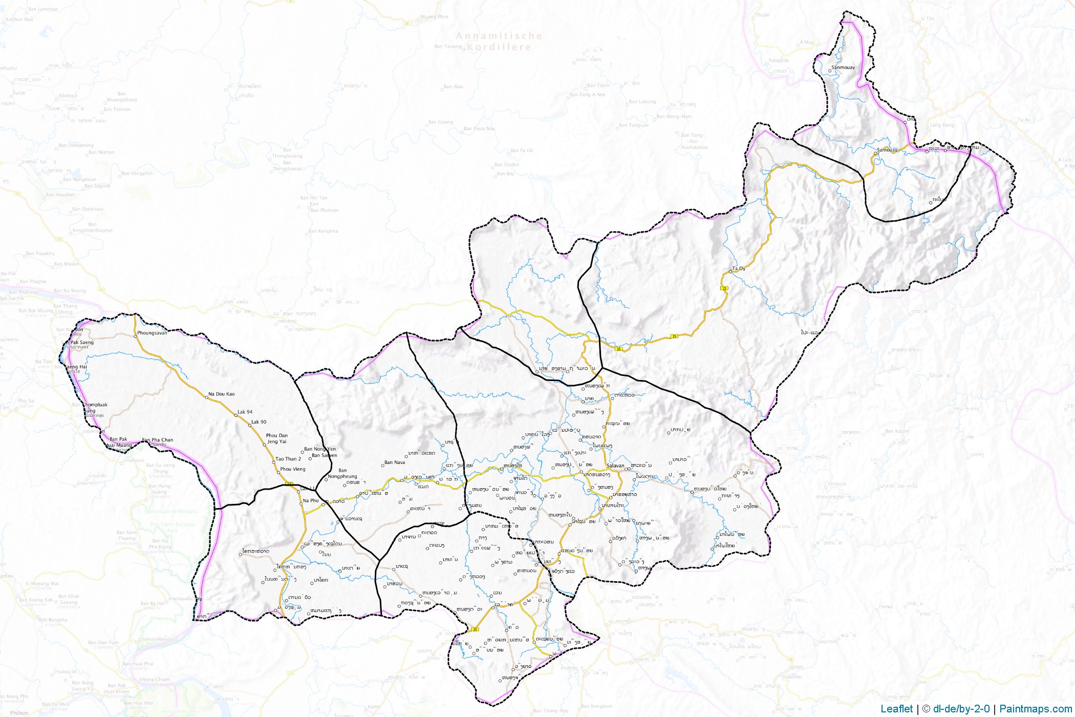 Salavan (Laos) Map Cropping Samples-1