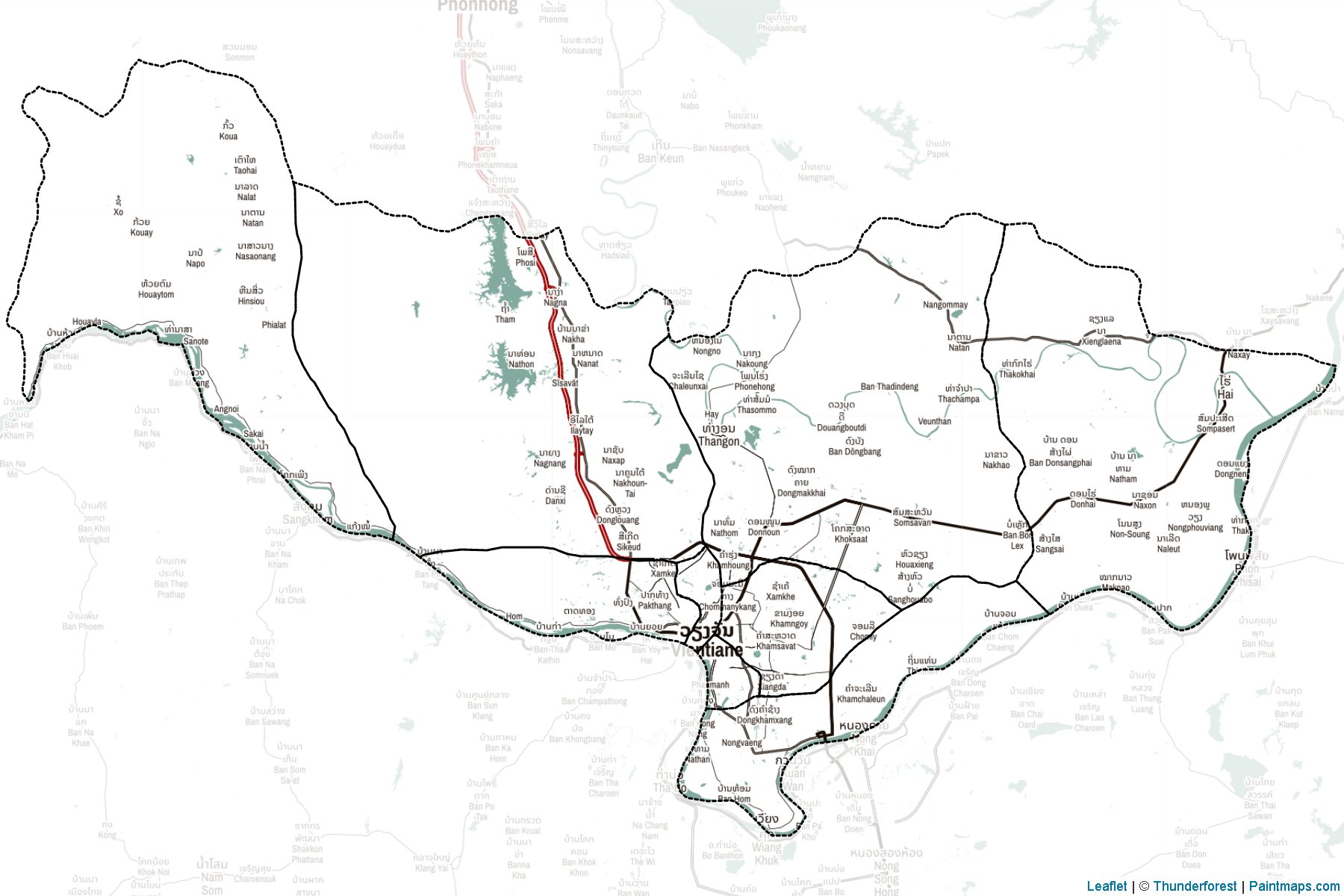 Viangchan (Laos) Map Cropping Samples-2