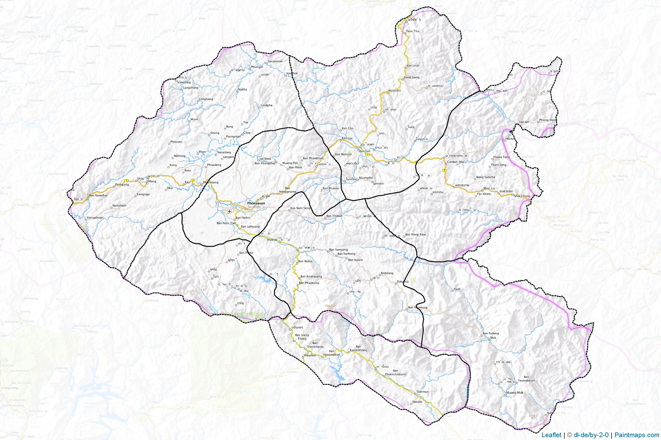 Xiangkhoang (Laos) Map Cropping Samples-1