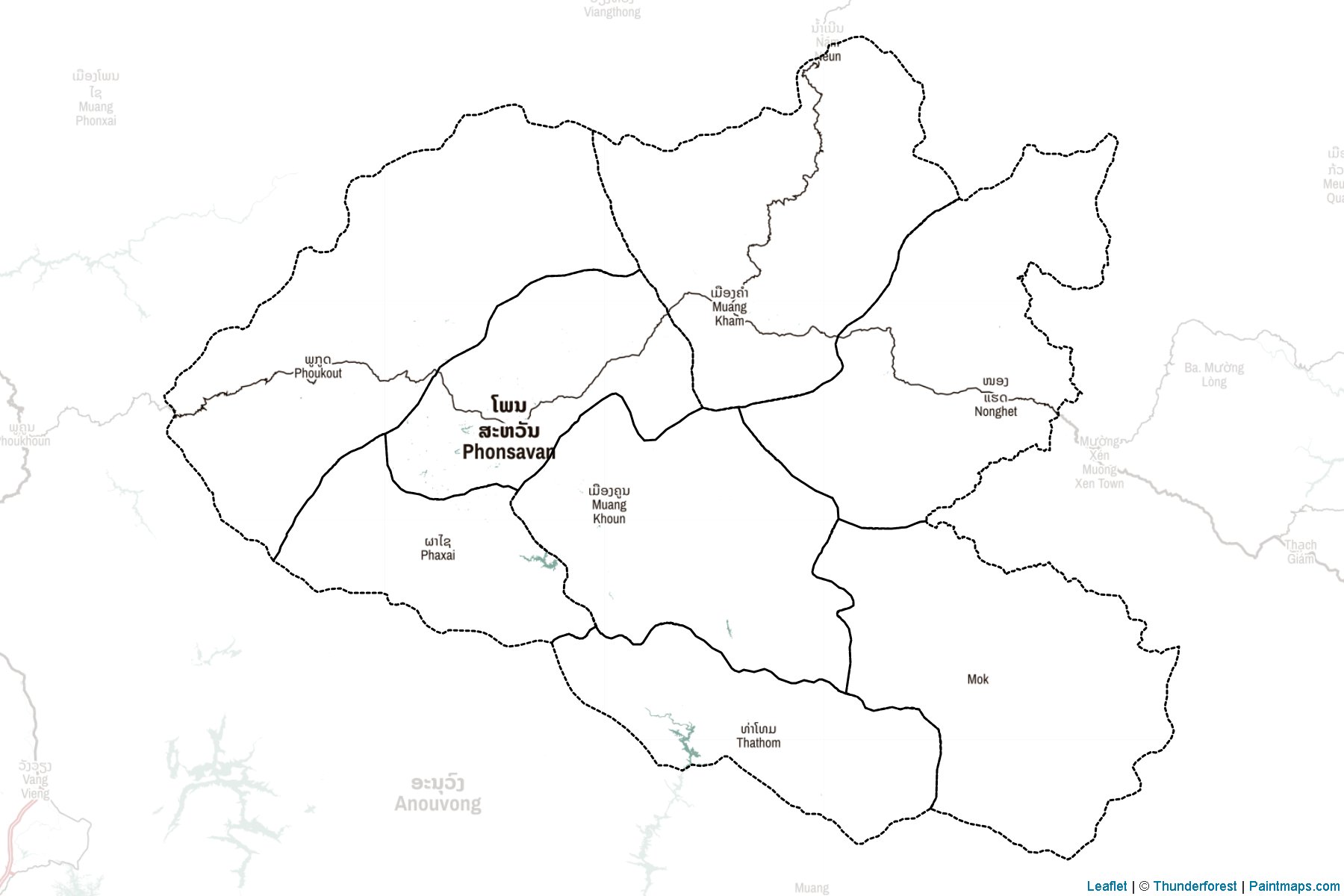 Xiangkhoang (Laos) Map Cropping Samples-2