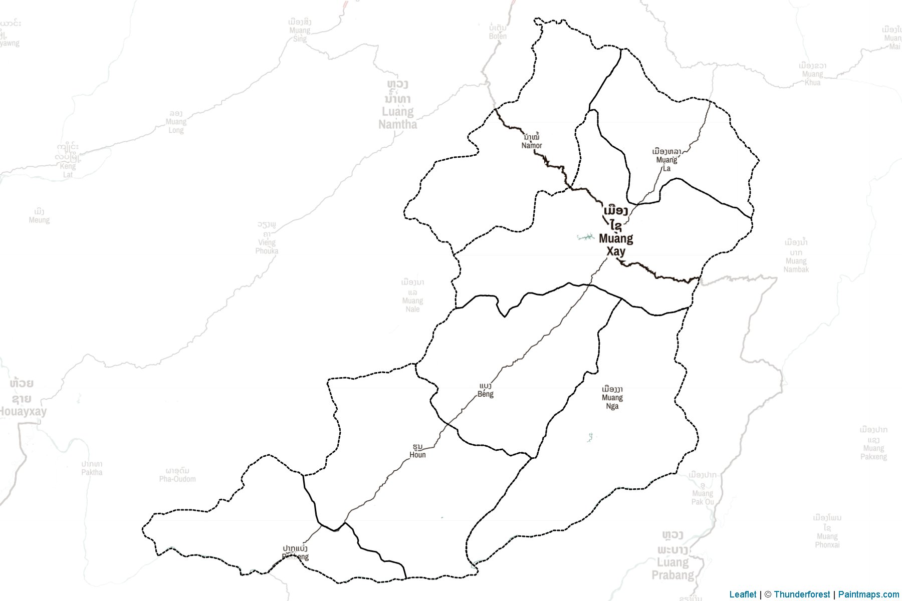 Muestras de recorte de mapas Oudômxai (Laos)-2