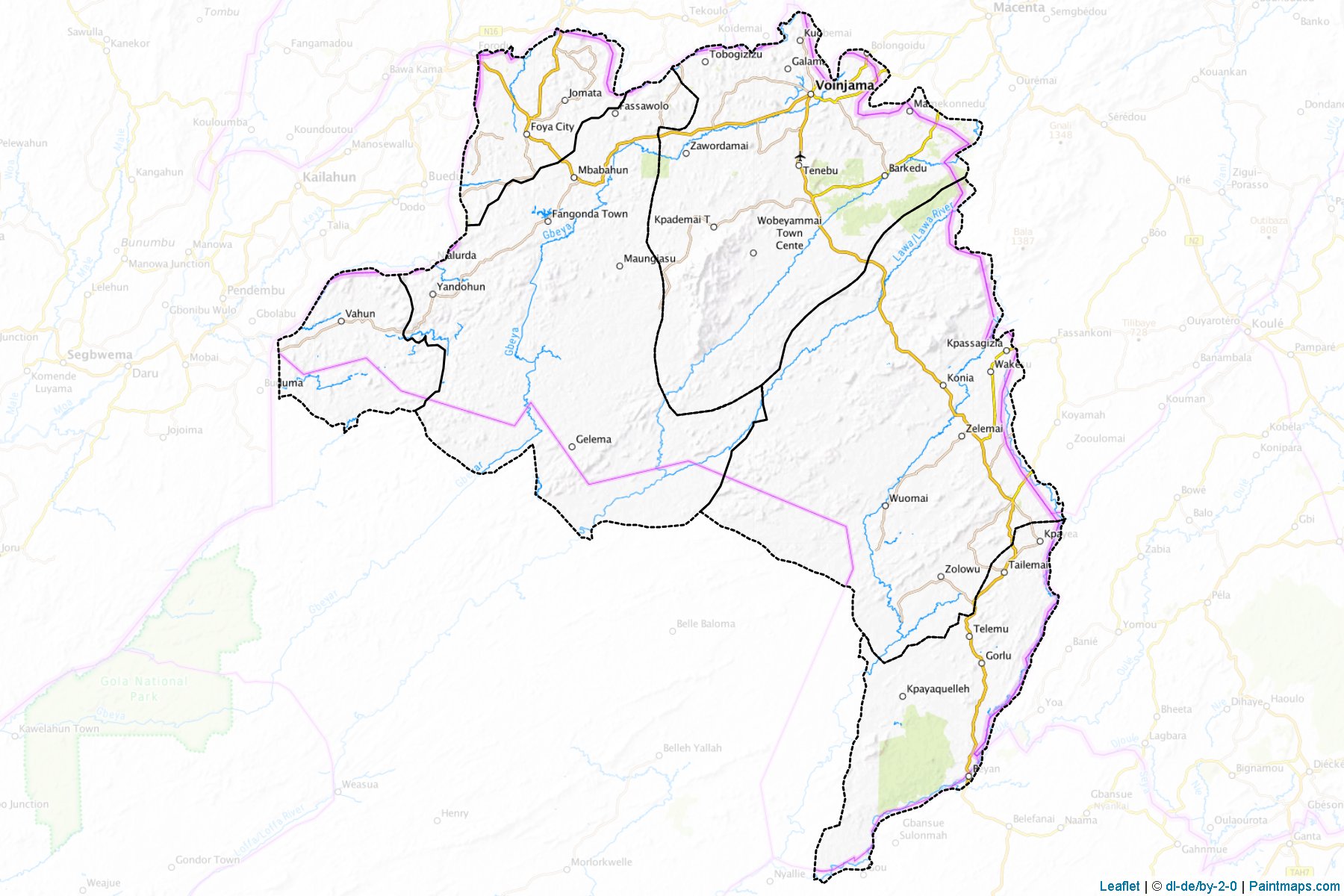 Muestras de recorte de mapas Lofa (Liberia)-1