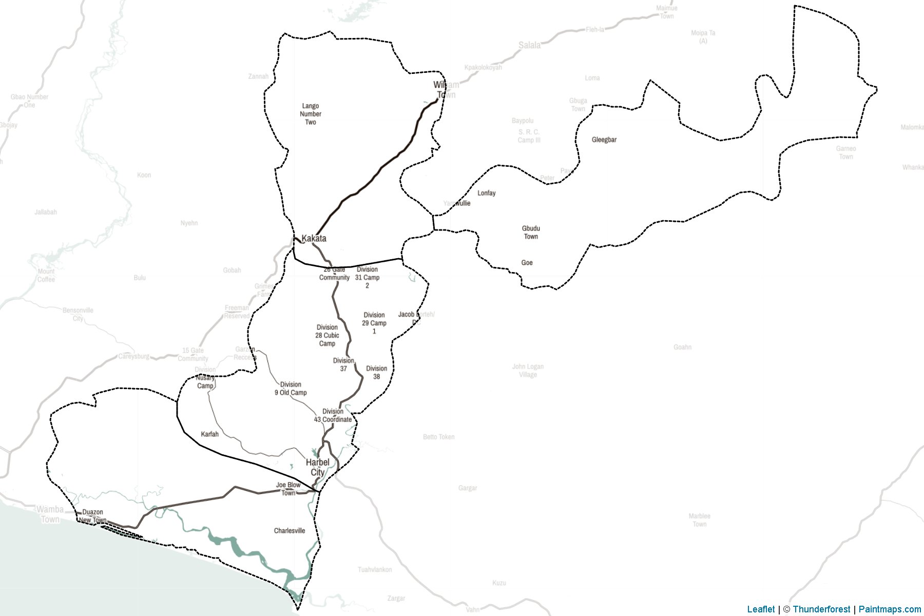 Muestras de recorte de mapas Margibi (Liberia)-2