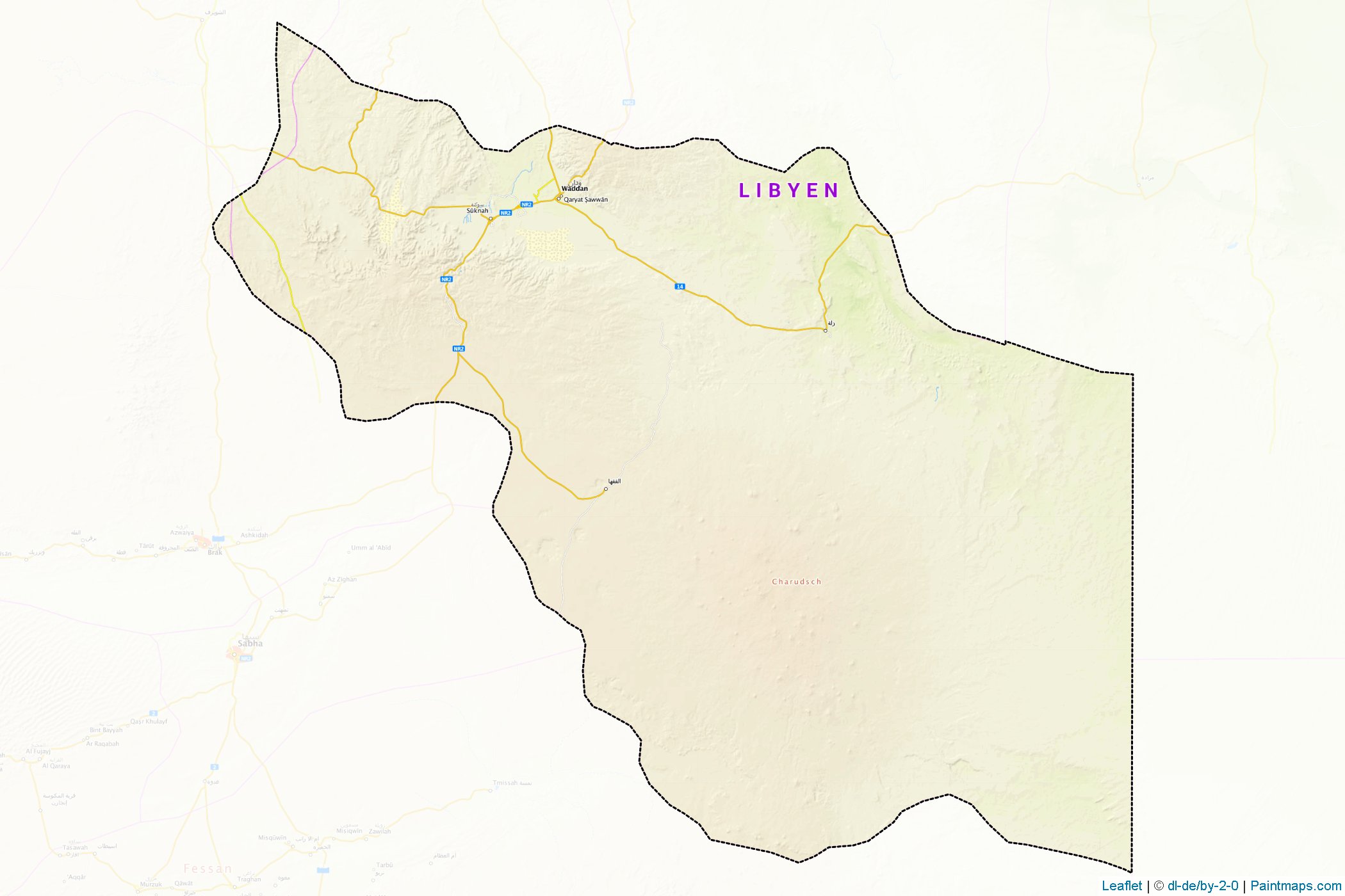 Al Jufrah (Libya) Map Cropping Samples-1