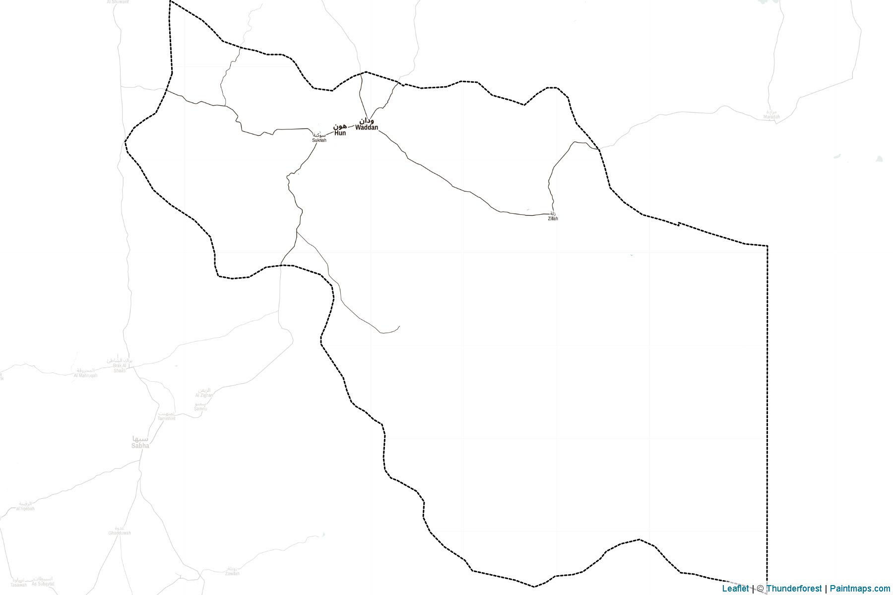 El Cufra ili (Libya) Haritası Örnekleri-2