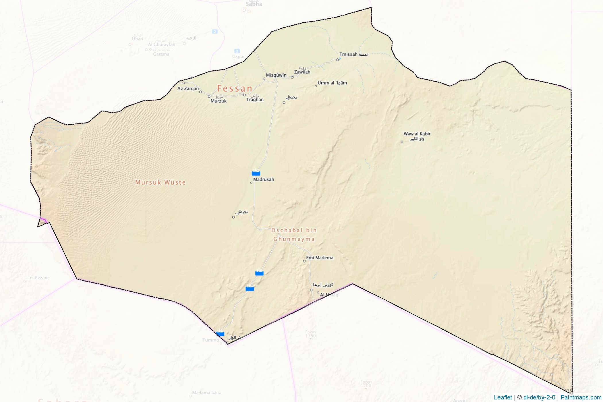 Murzuq (Libya) Map Cropping Samples-1