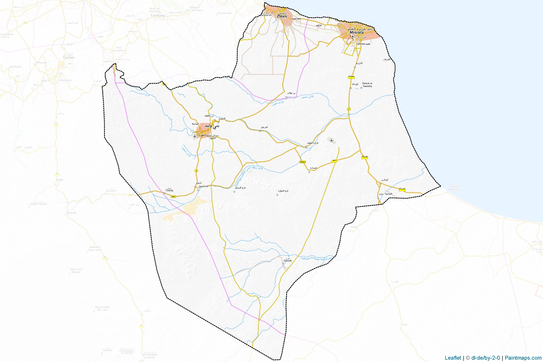 Misrata District (Libya) Haritası Örnekleri-1