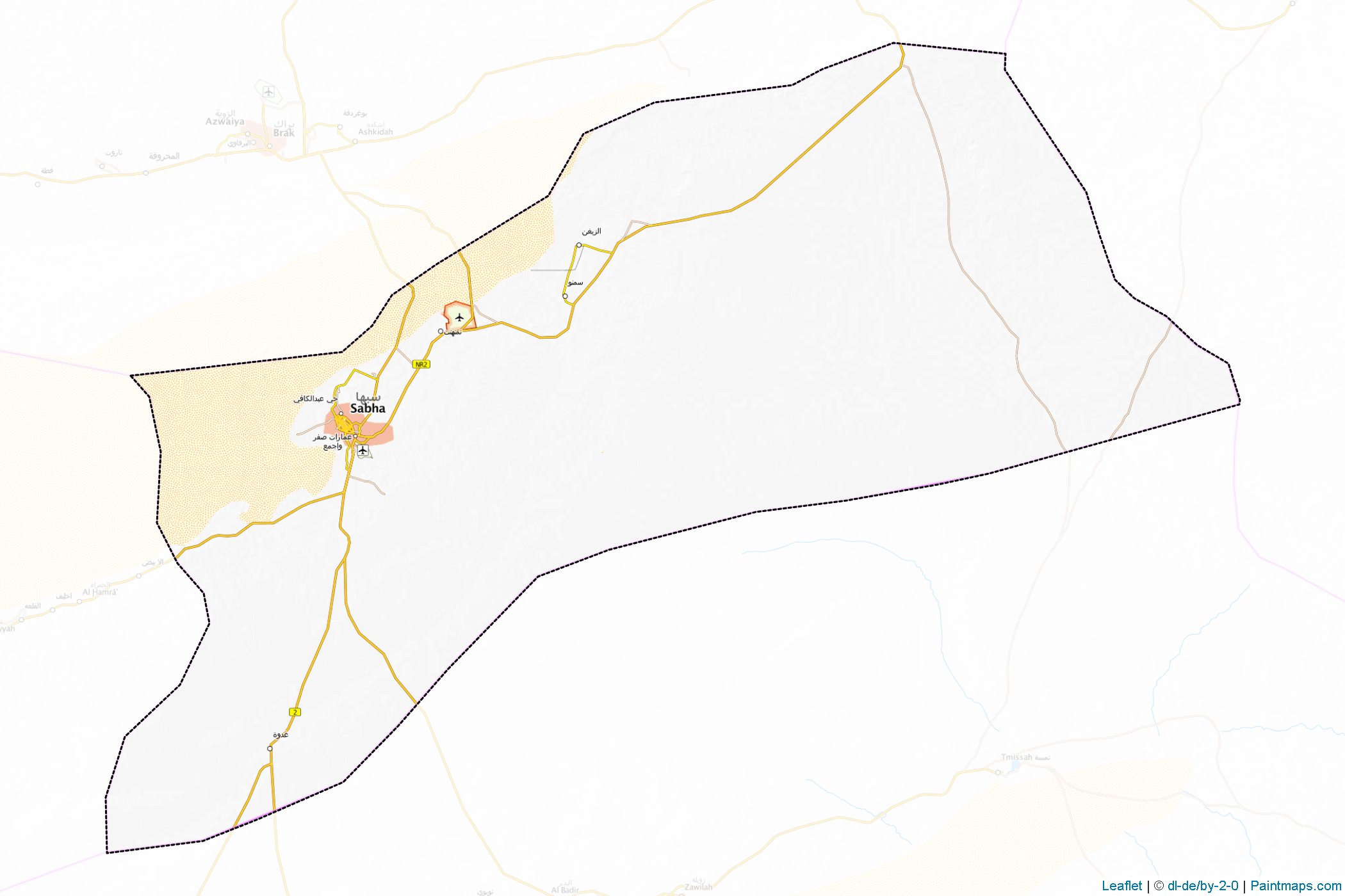 Sabha District (Libya) Haritası Örnekleri-1