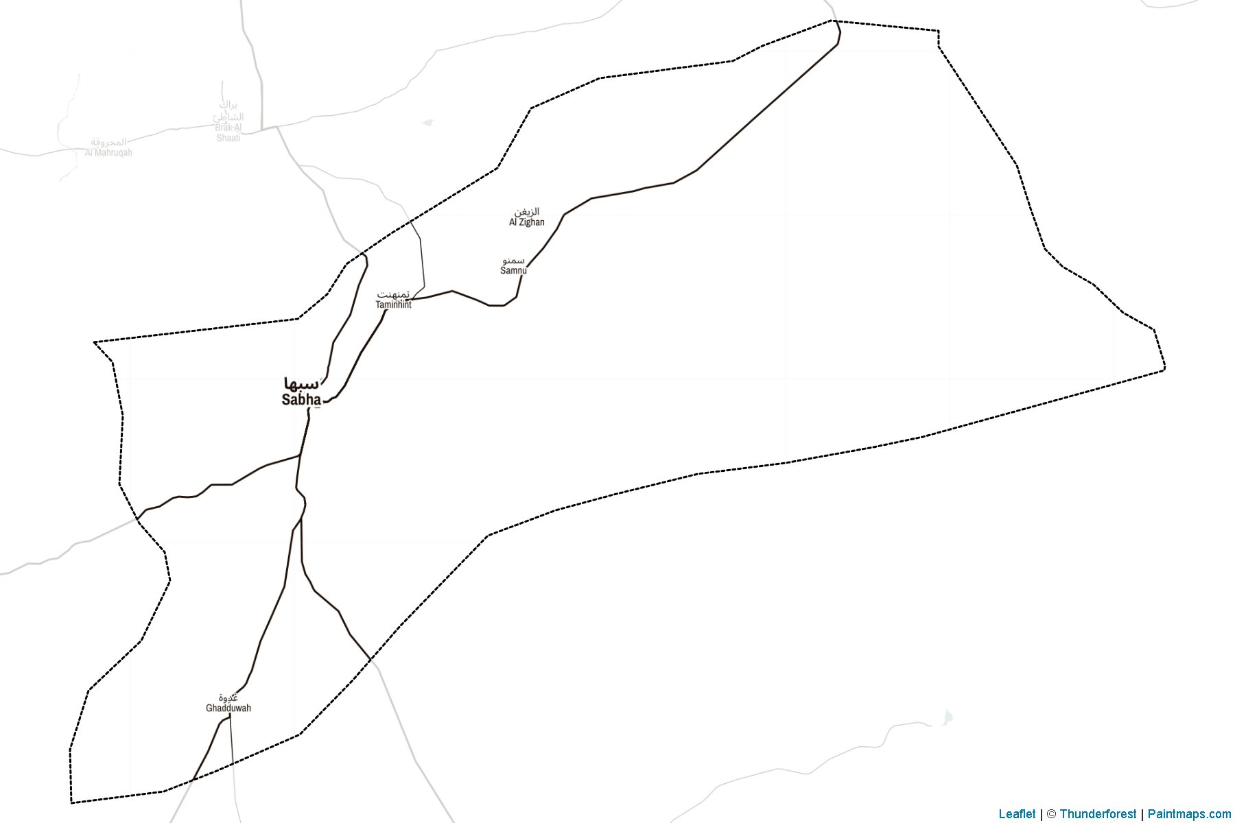 Sabha District (Libya) Haritası Örnekleri-2