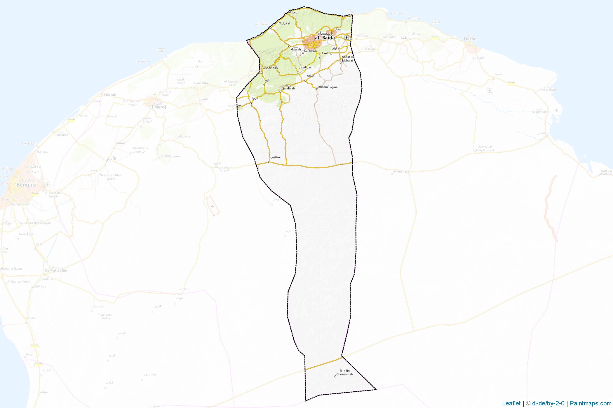 Al Jabal al Akhdar (Libya) Map Cropping Samples-1