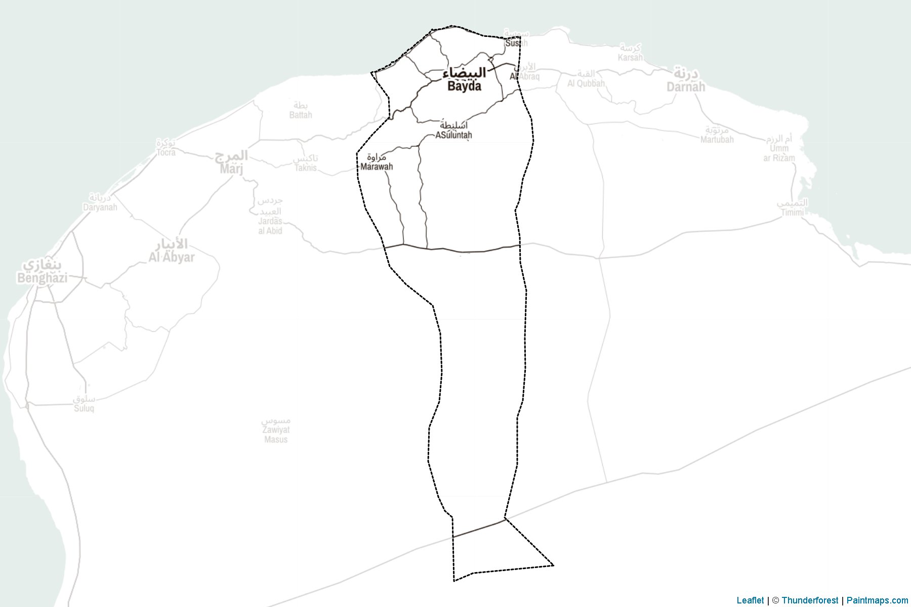 Al Jabal al Akhdar (Libya) Map Cropping Samples-2