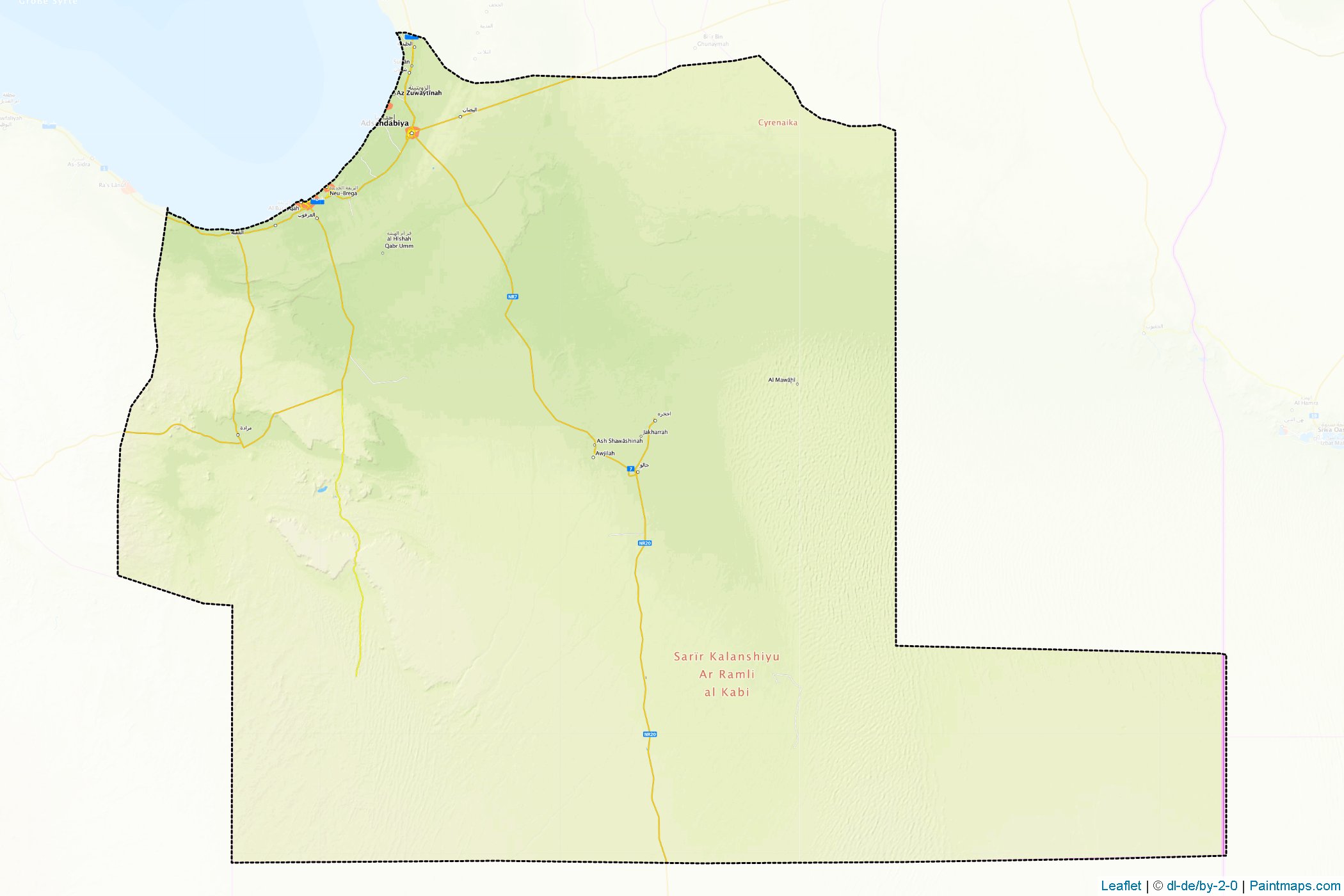 Ajdabiya (Libya) Map Cropping Samples-1