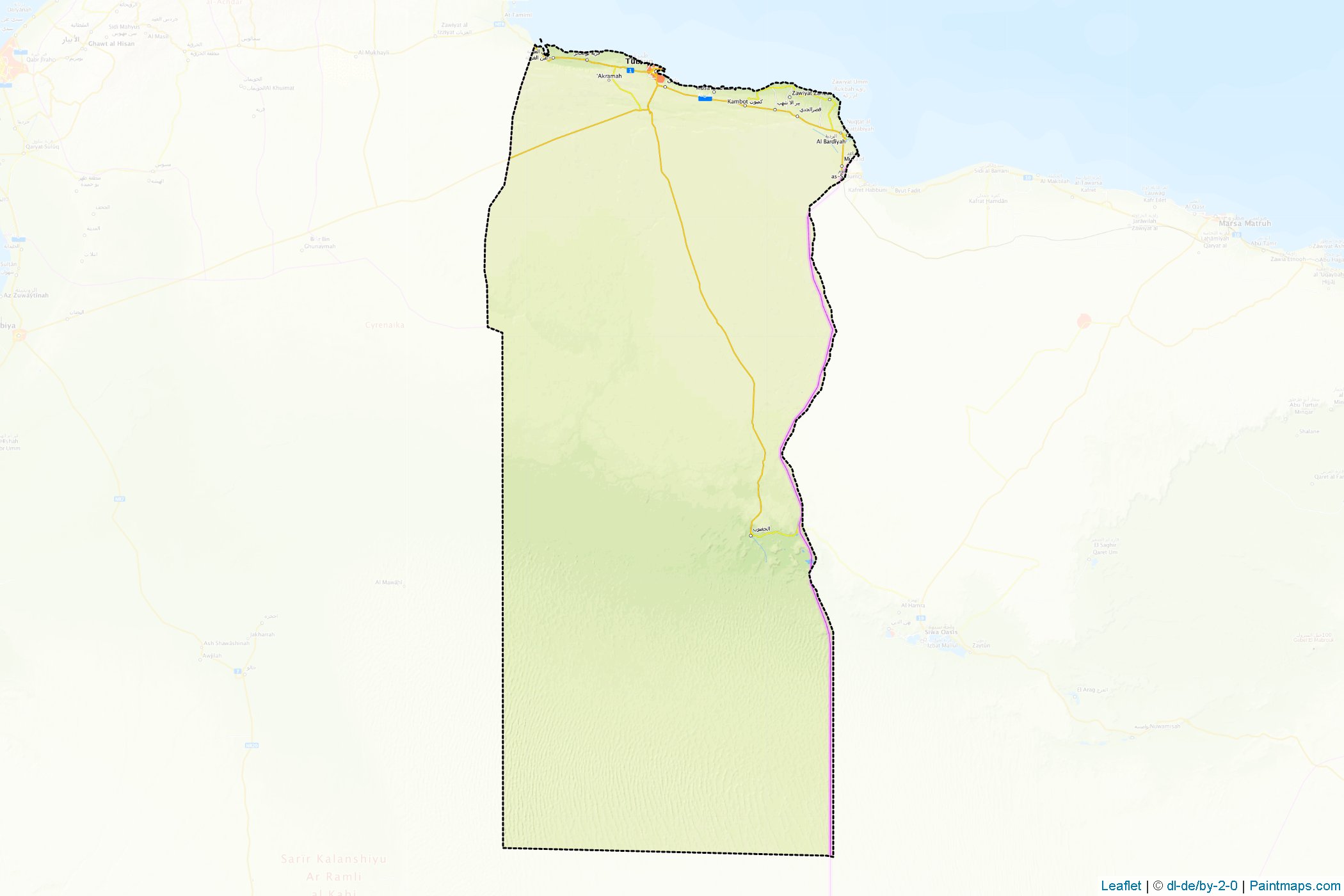 Al Butnan (Libya) Map Cropping Samples-1