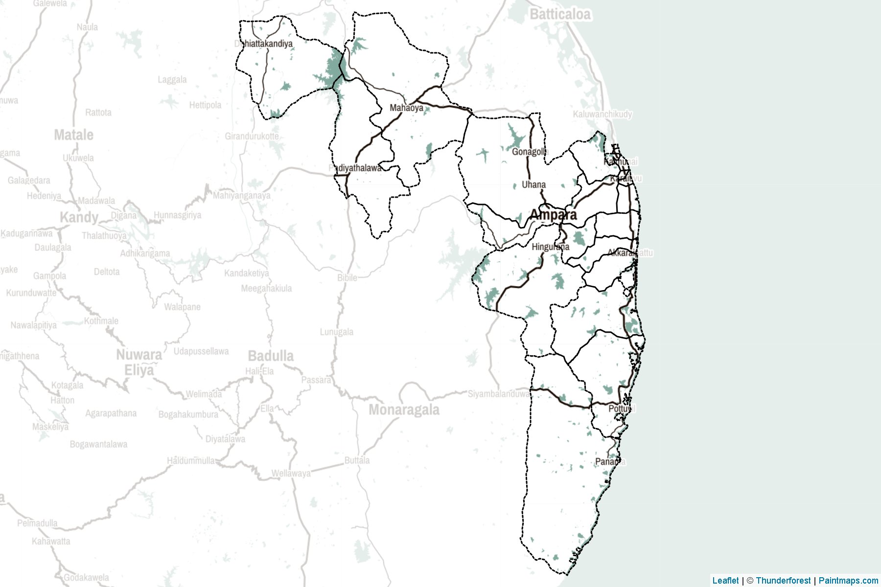 Ampara (Sri Lanka) Map Cropping Samples-2