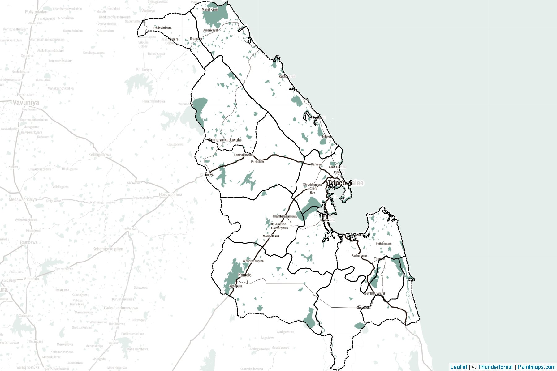 Trincomalee (Sri Lanka) Map Cropping Samples-2