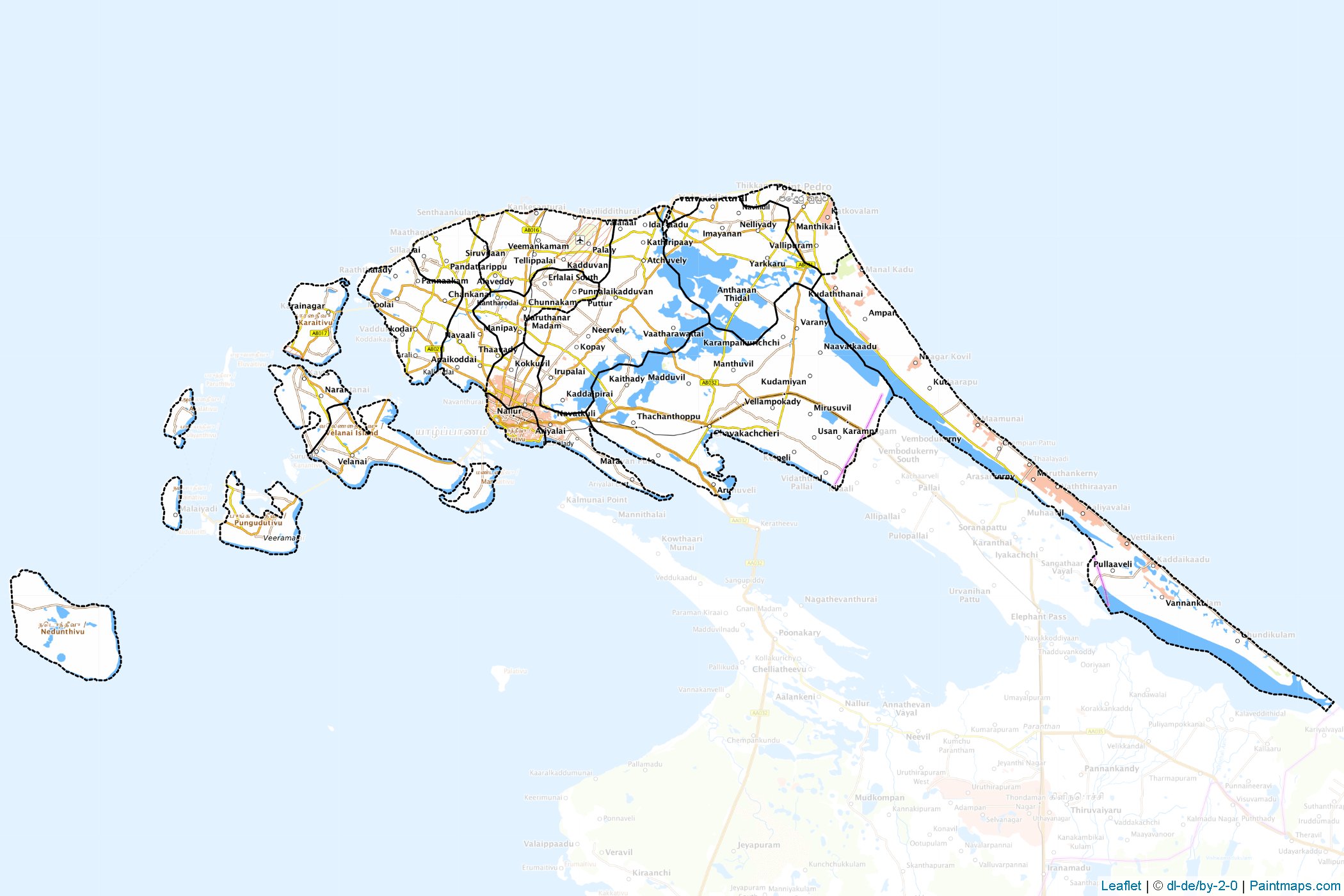 Jaffna (Sri Lanka) Map Cropping Samples-1