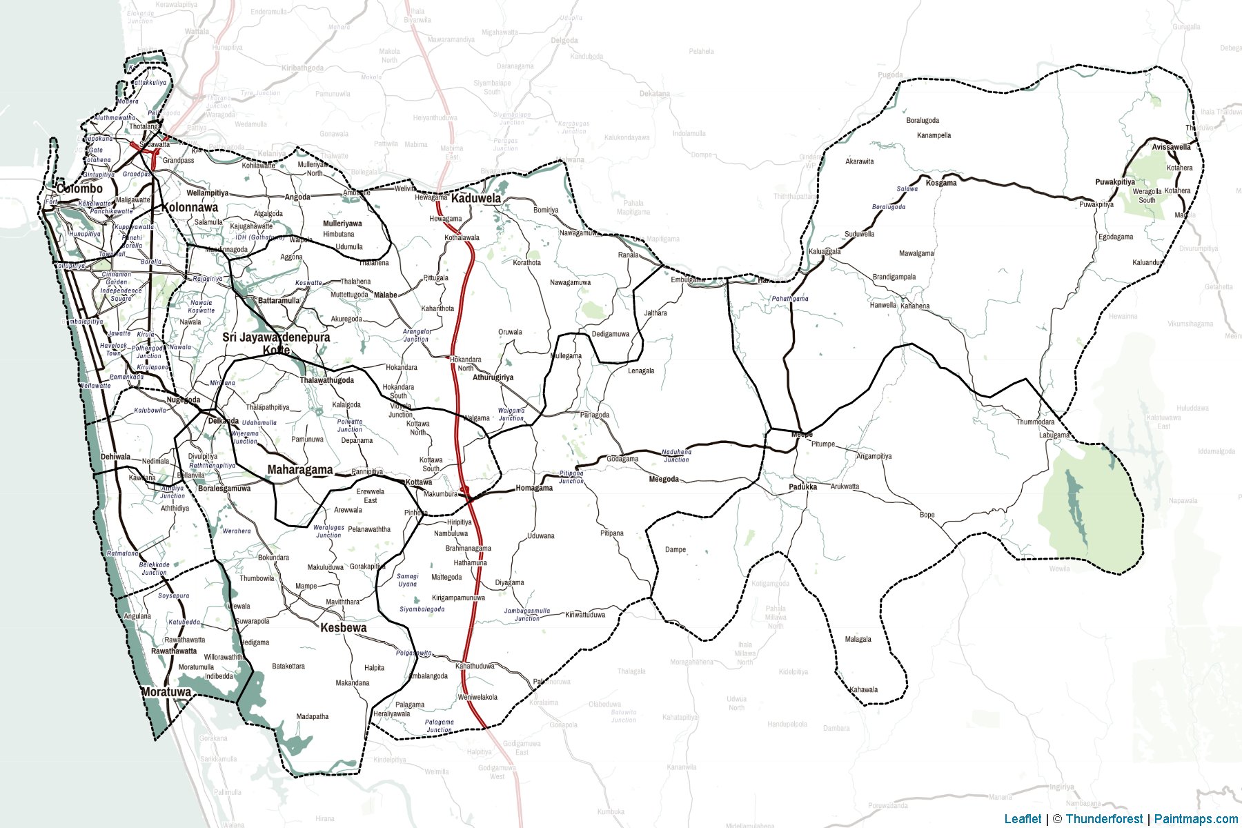 Colombo (Sri Lanka) Map Cropping Samples-2