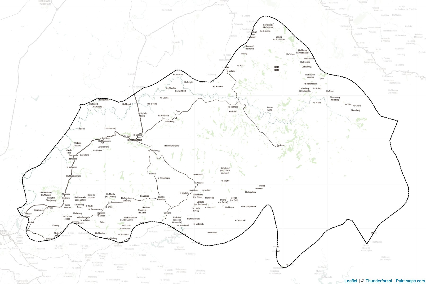 Muestras de recorte de mapas Berea (Lesoto)-2