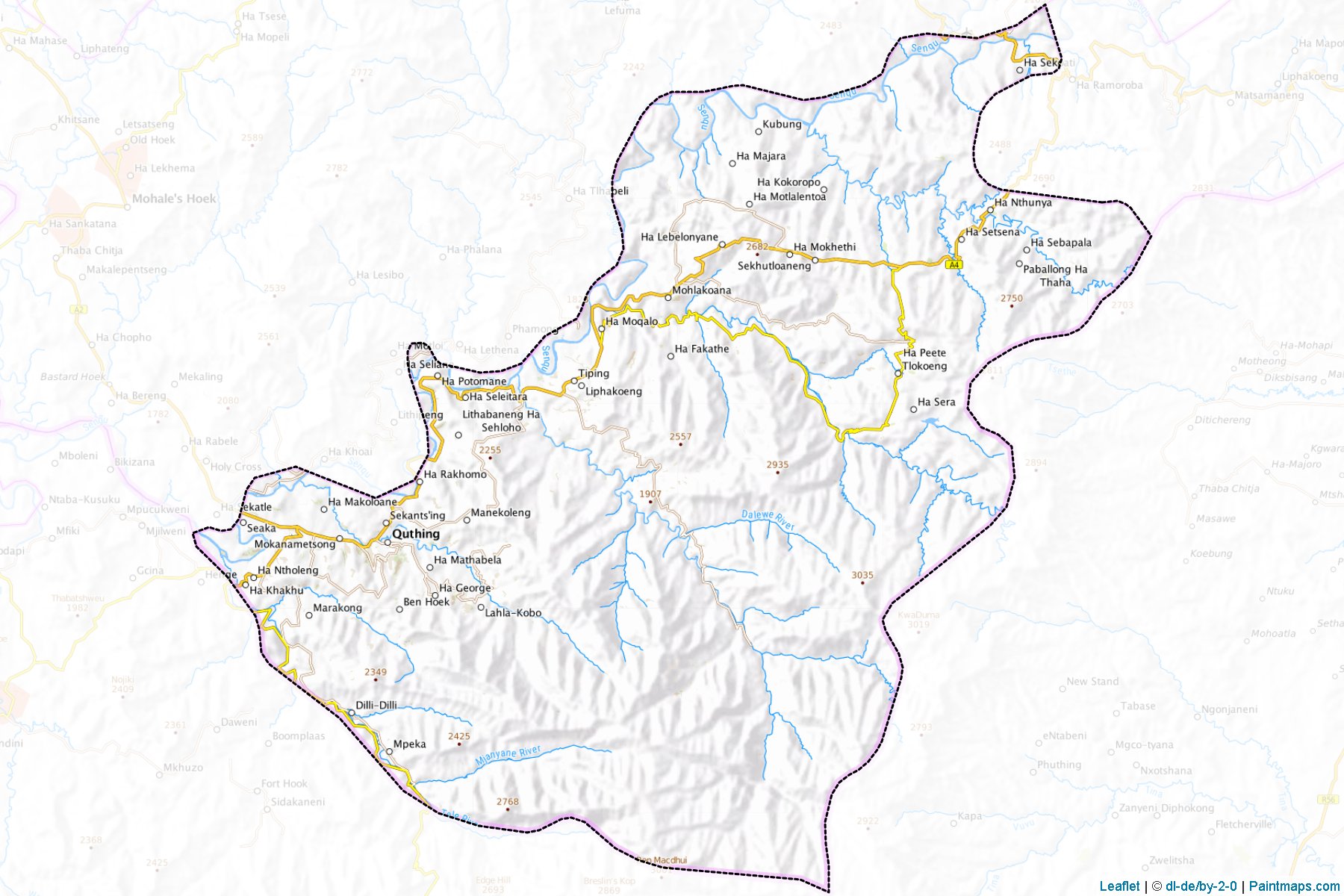 Quthing (Lesotho) Map Cropping Samples-1