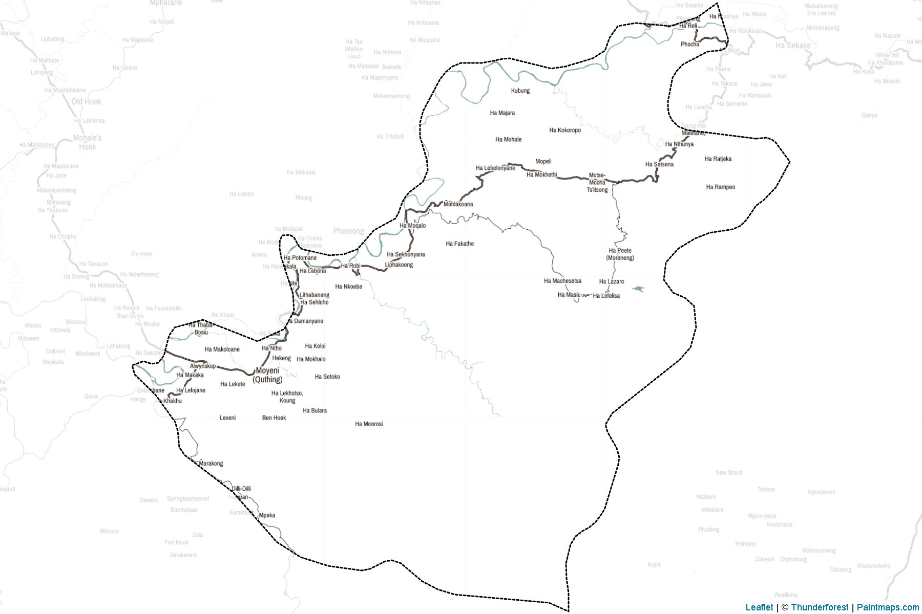 Quthing (Lesotho) Map Cropping Samples-2