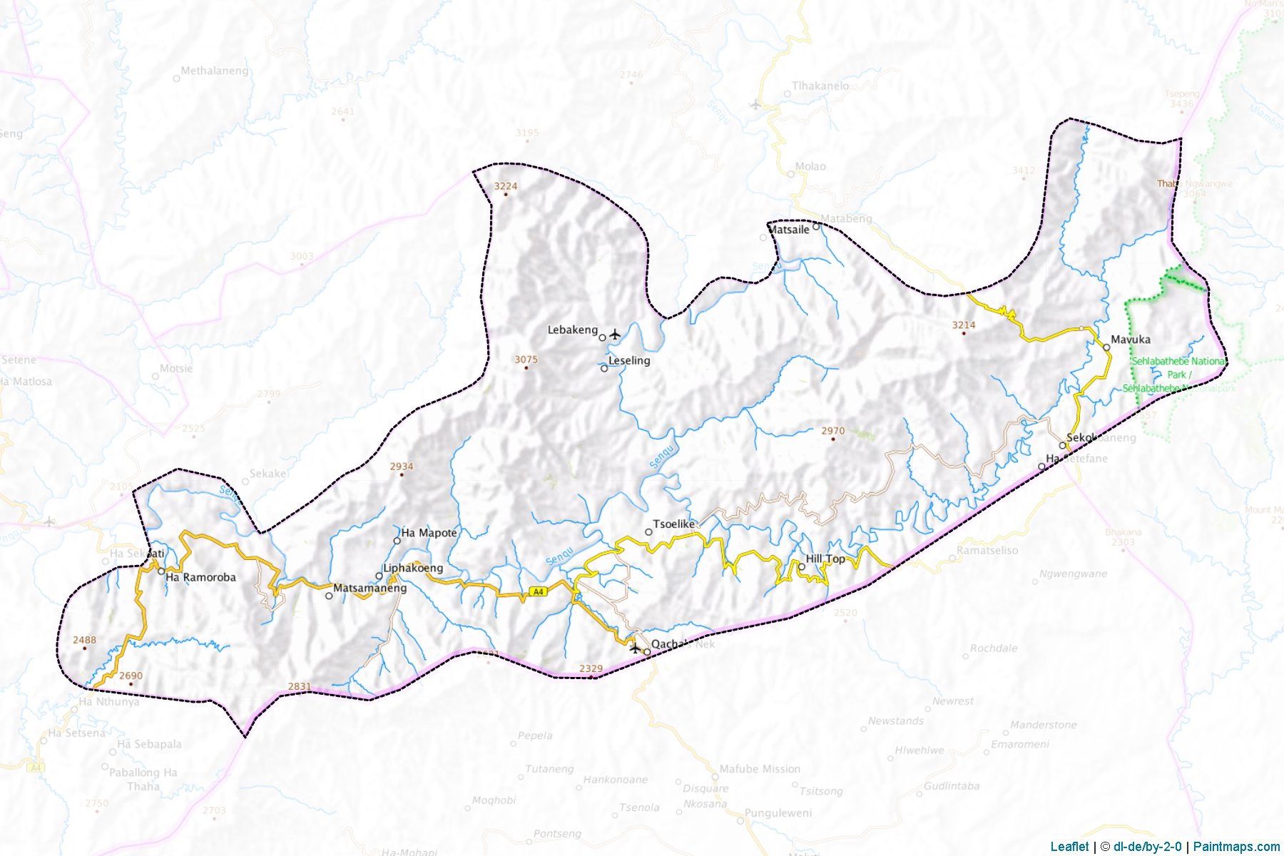 Qacha's Nek (Lesotho) Map Cropping Samples-1