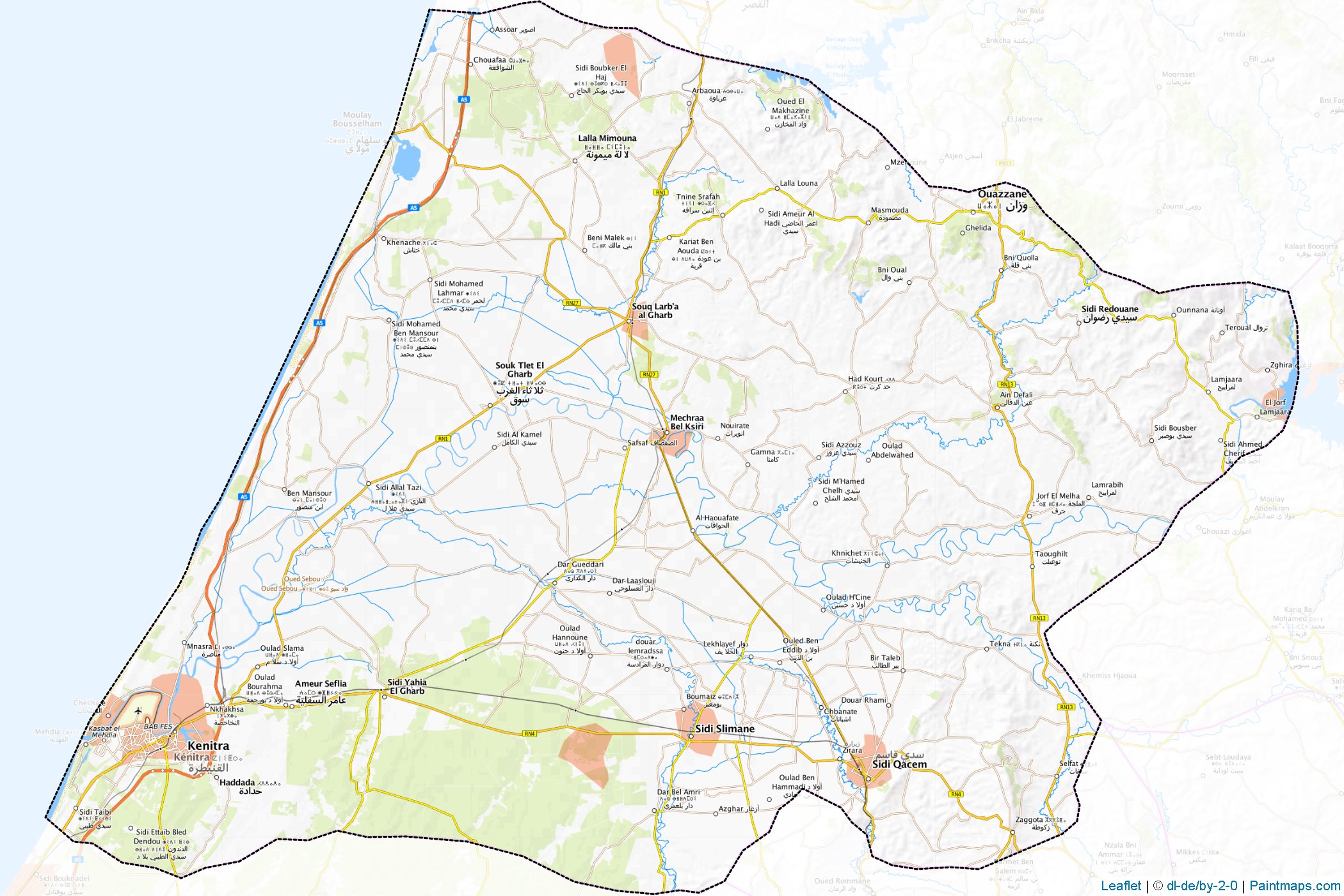 Gharb-Chrarda-Béni Hssen (Morocco) Map Cropping Samples-1