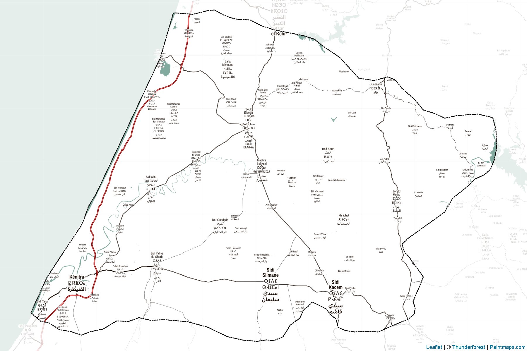 Gharb-Chrarda-Béni Hssen (Morocco) Map Cropping Samples-2