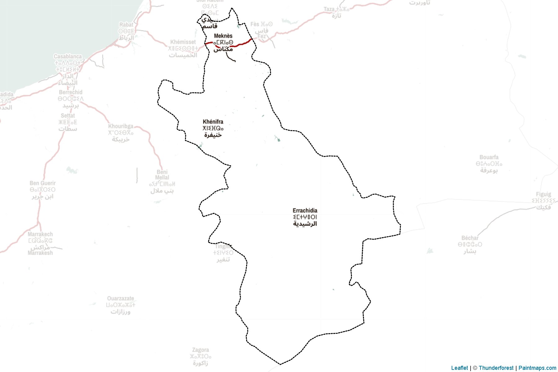 Meknès-Tafilalet (Morocco) Map Cropping Samples-2