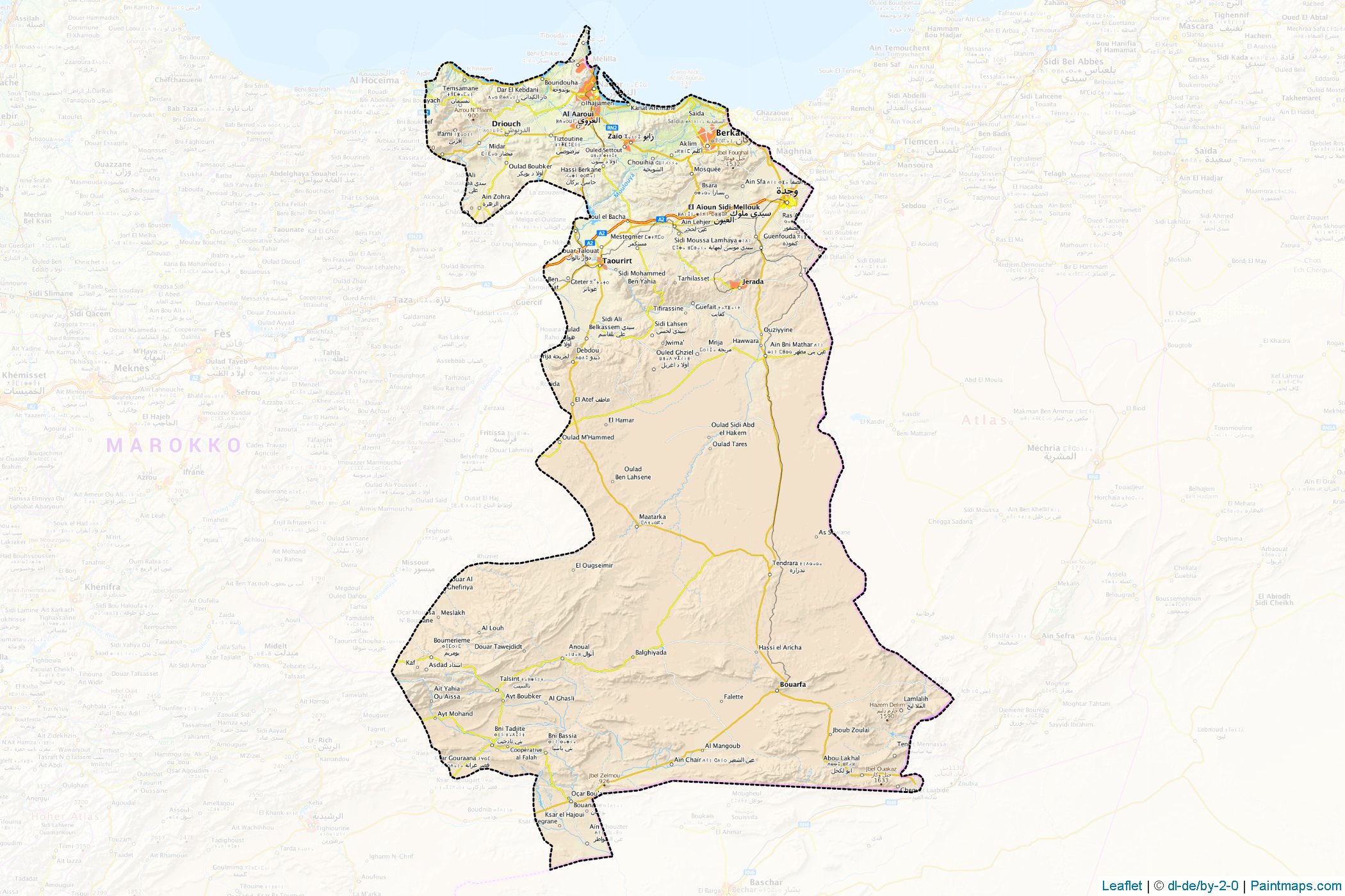 Oriental (Morocco) Map Cropping Samples-1