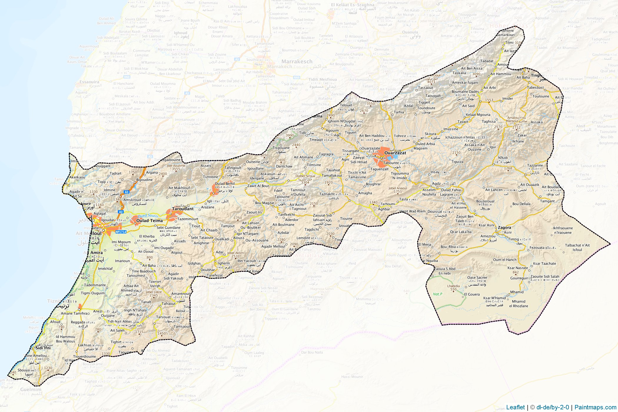 Suss-Massa-Draa (Morocco) Map Cropping Samples-1