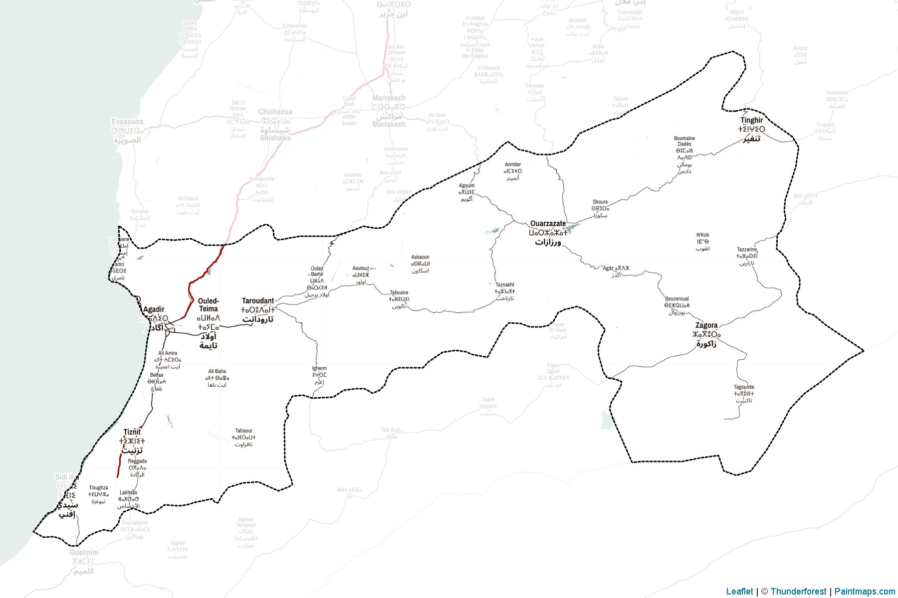 Suss-Massa-Draa (Morocco) Map Cropping Samples-2