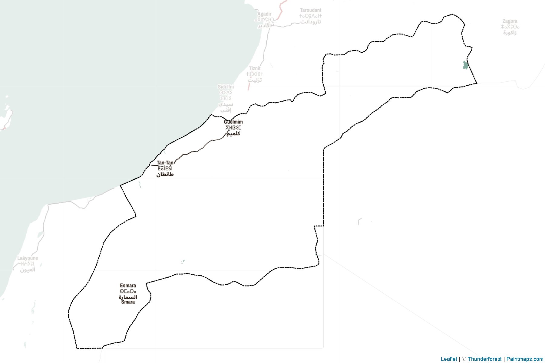 Guelmim - Es-Semara (Morocco) Map Cropping Samples-2