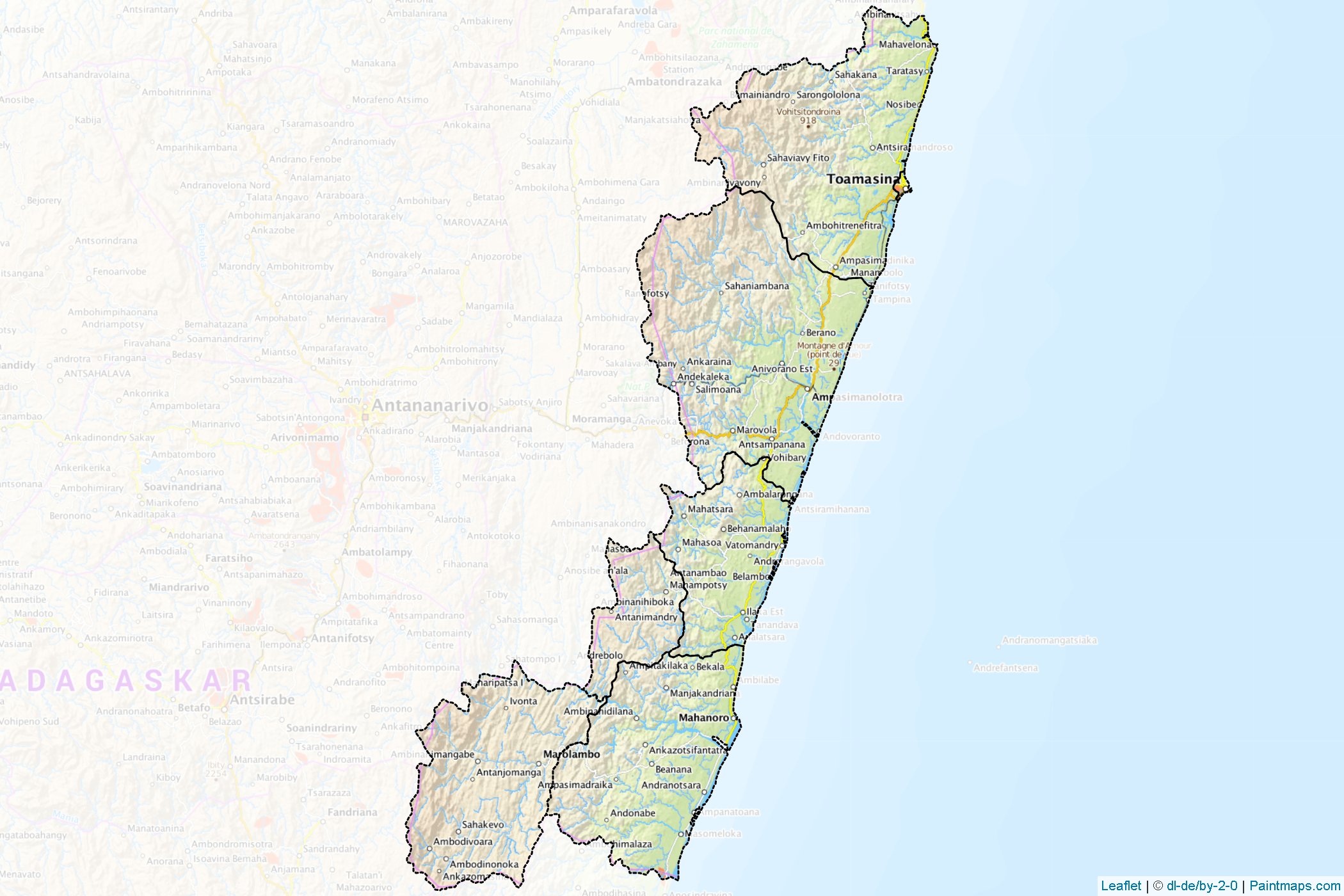 Toamasina (Madagascar) Map Cropping Samples-1