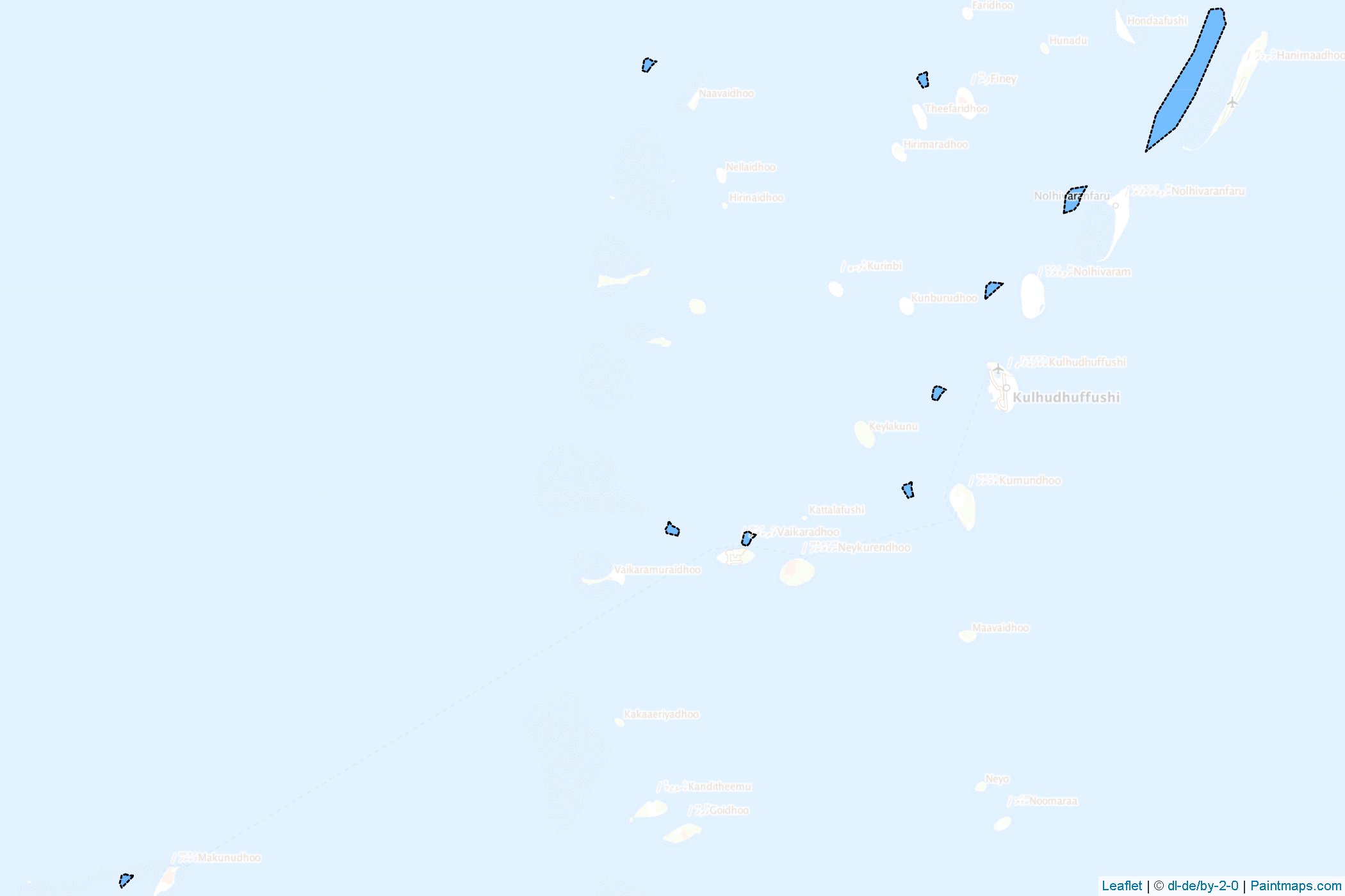 Haa Dhaalu Atoll (Maldivler) Haritası Örnekleri-1