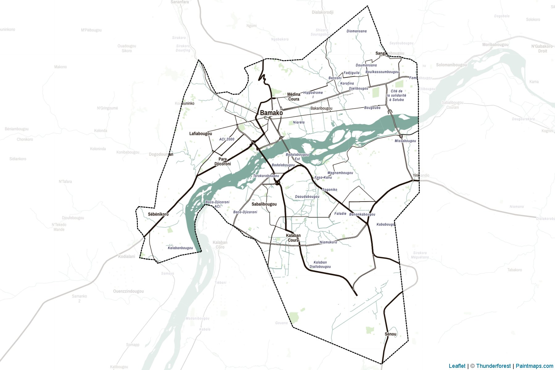 Bamako (Mali) Haritası Örnekleri-2