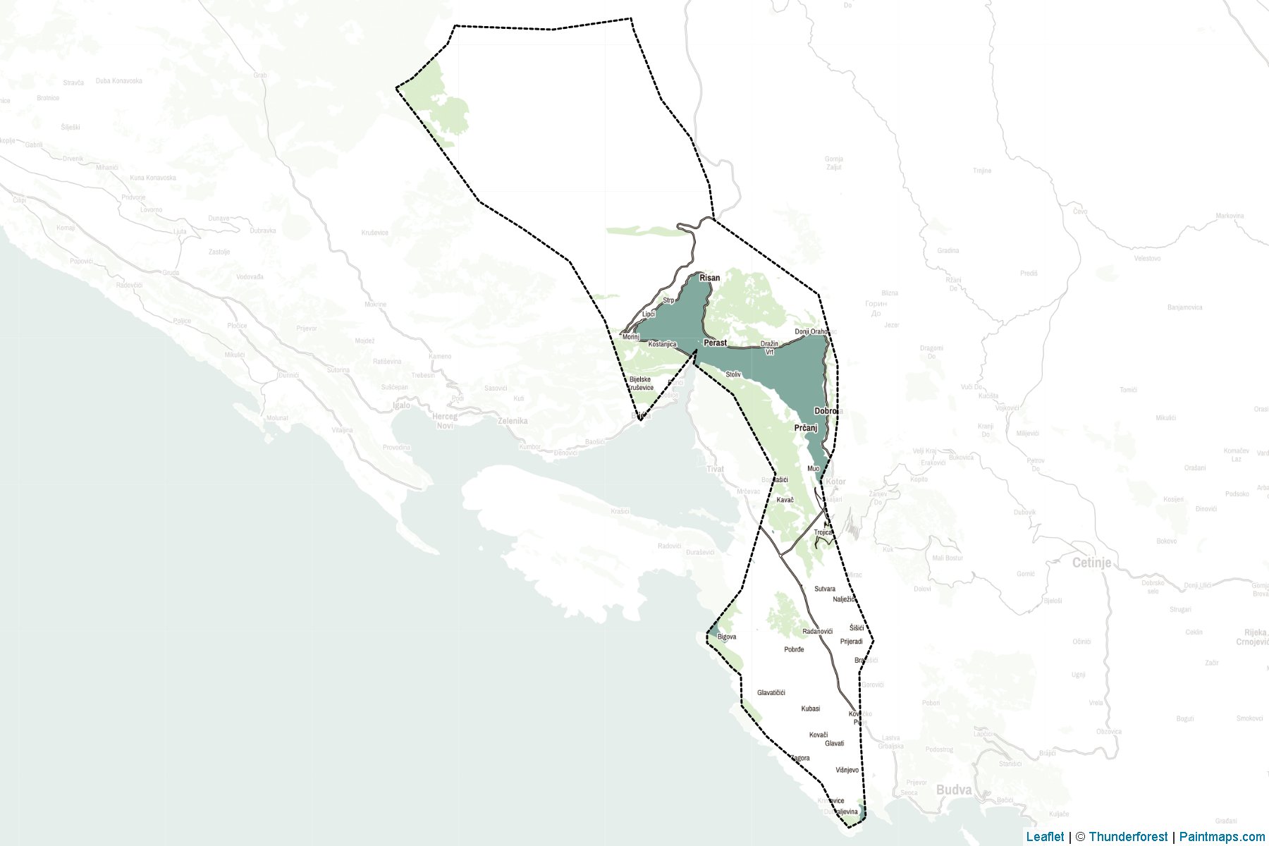 Kotor (Montenegro) Map Cropping Samples-2